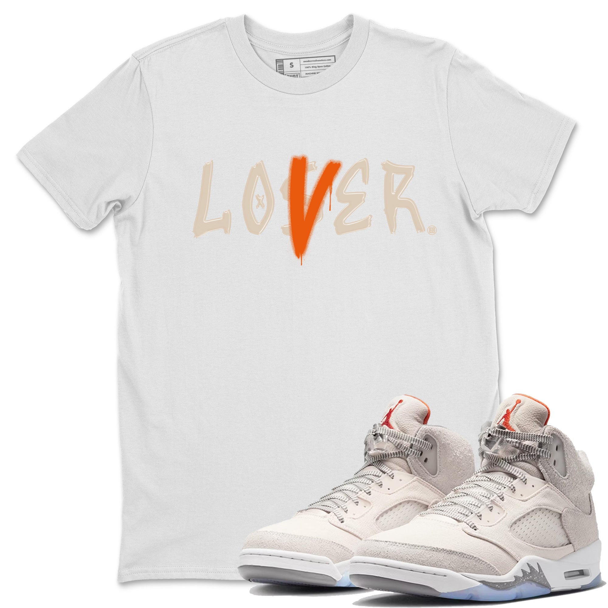 Jordan 5 Craft Tee Loser Lover Streetwear Sneaker Shirt Air Jordan 5 Craft Sneaker Release Tees Unisex Shirts White 1