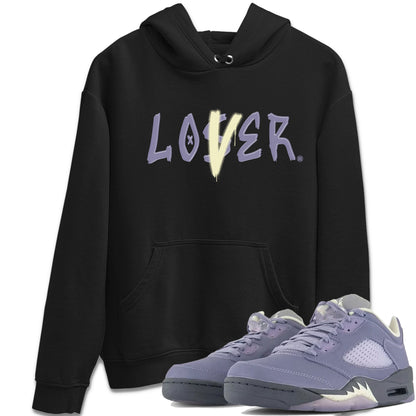 Air Jordan 5 Indigo Haze Sneaker Match Tees Loser Lover 5s Indigo Haze Tee Sneaker Release Tees Unisex Shirts Black 1