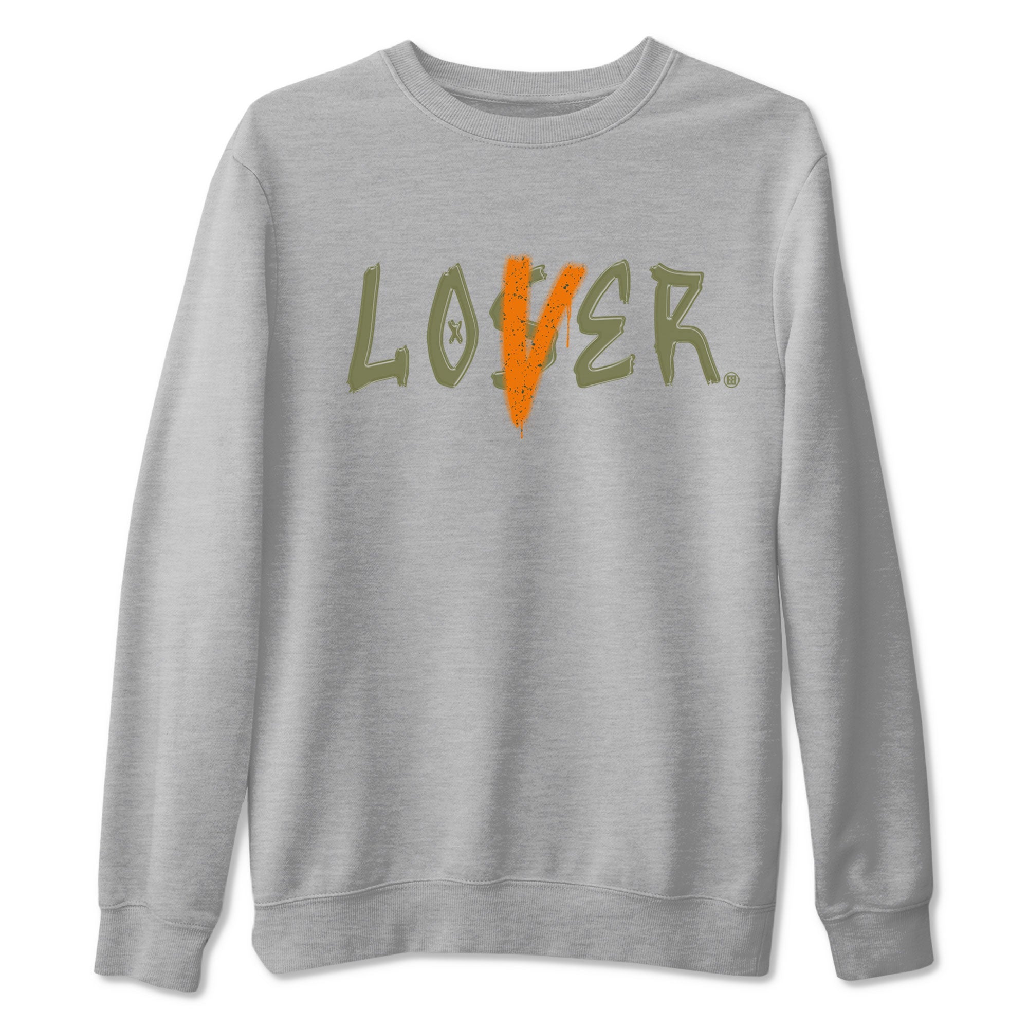 5s Olive shirt to match jordans Loser Lover sneaker tees Air Jordan 5 Retro Olive Drip Gear Zone unisex cotton Heather Grey 2 crew neck shirt