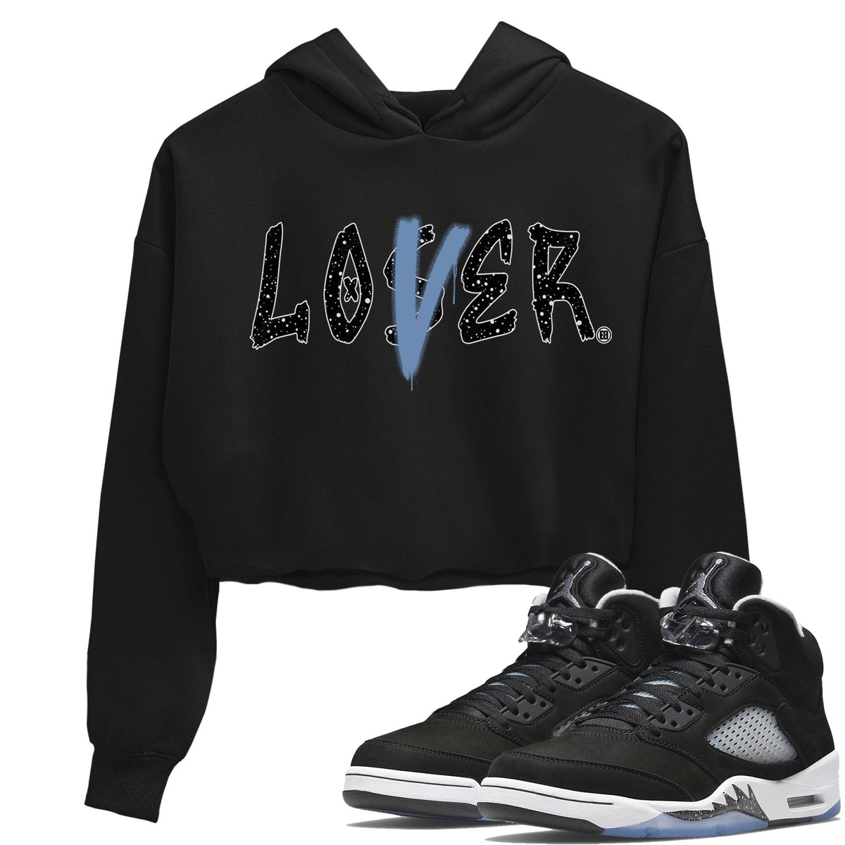 Jordan 5 Moonlight Sneaker Matching T-Shirt Loser Lover Sneaker Tees Jordan 5 Moonlight Sneaker Release Tees Women's Shirts
