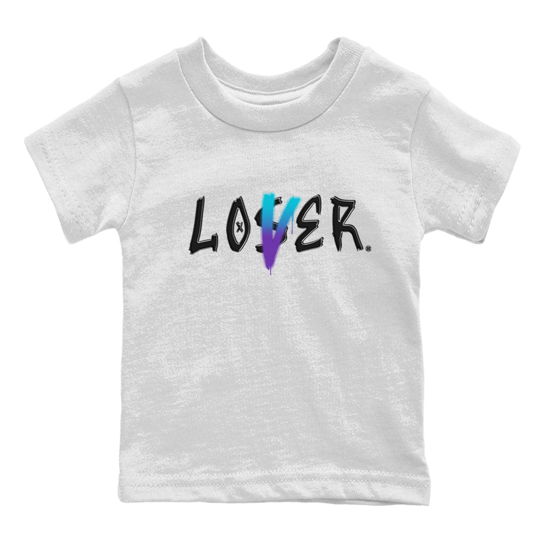 AJ6 Aqua Sneaker Match Tees Loser Lover Streetwear Sneaker Shirt Air Jordan 6 Aqua Drip Gear Zone Sneaker Matching Clothing Kids and Baby Youth Shirts White 2