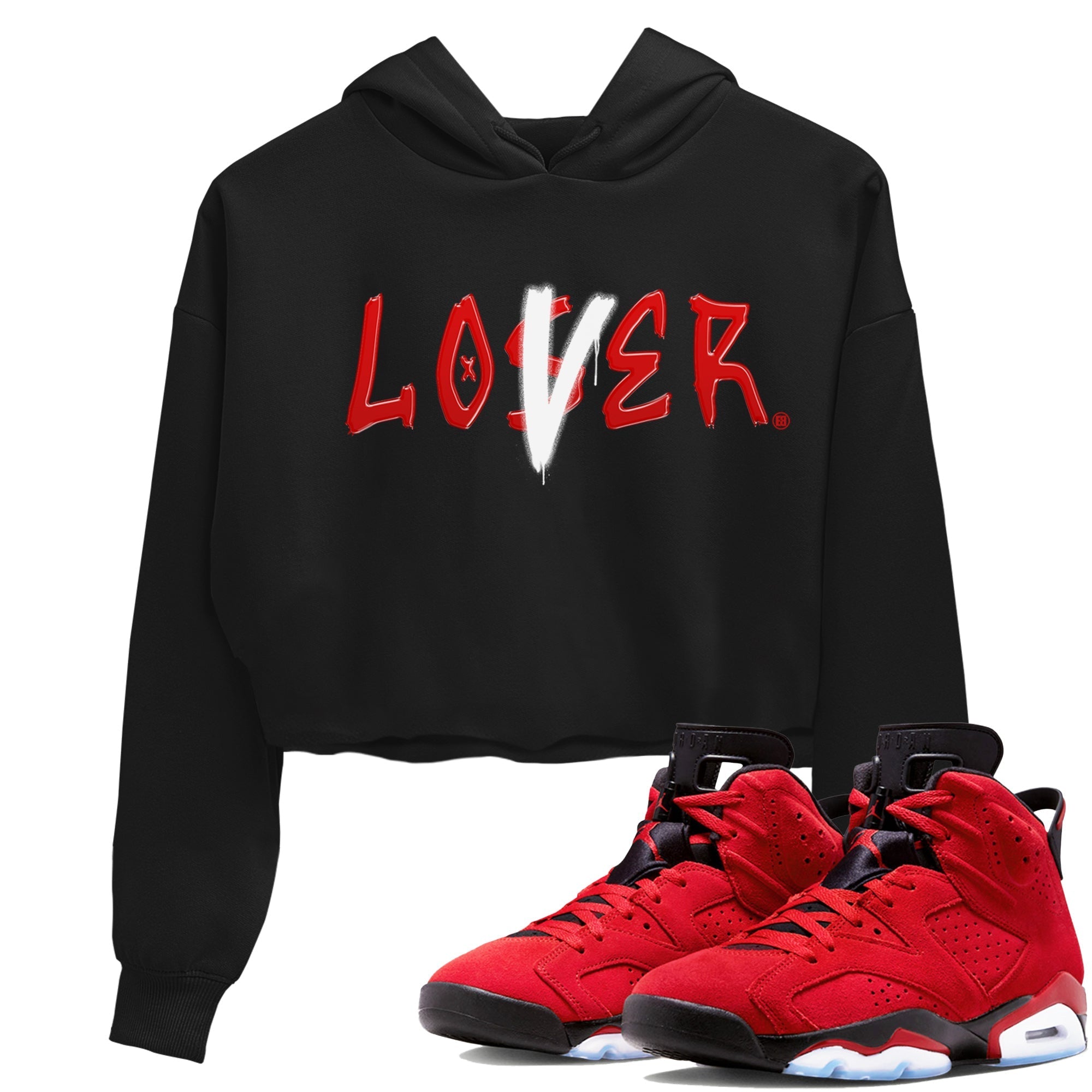Air Jordan 6 Toro Bravo Sneaker Match Tees Loser Lover Streetwear Sneaker Shirt AJ6 Toro Bravo Shirt Women's Shirts Black 1