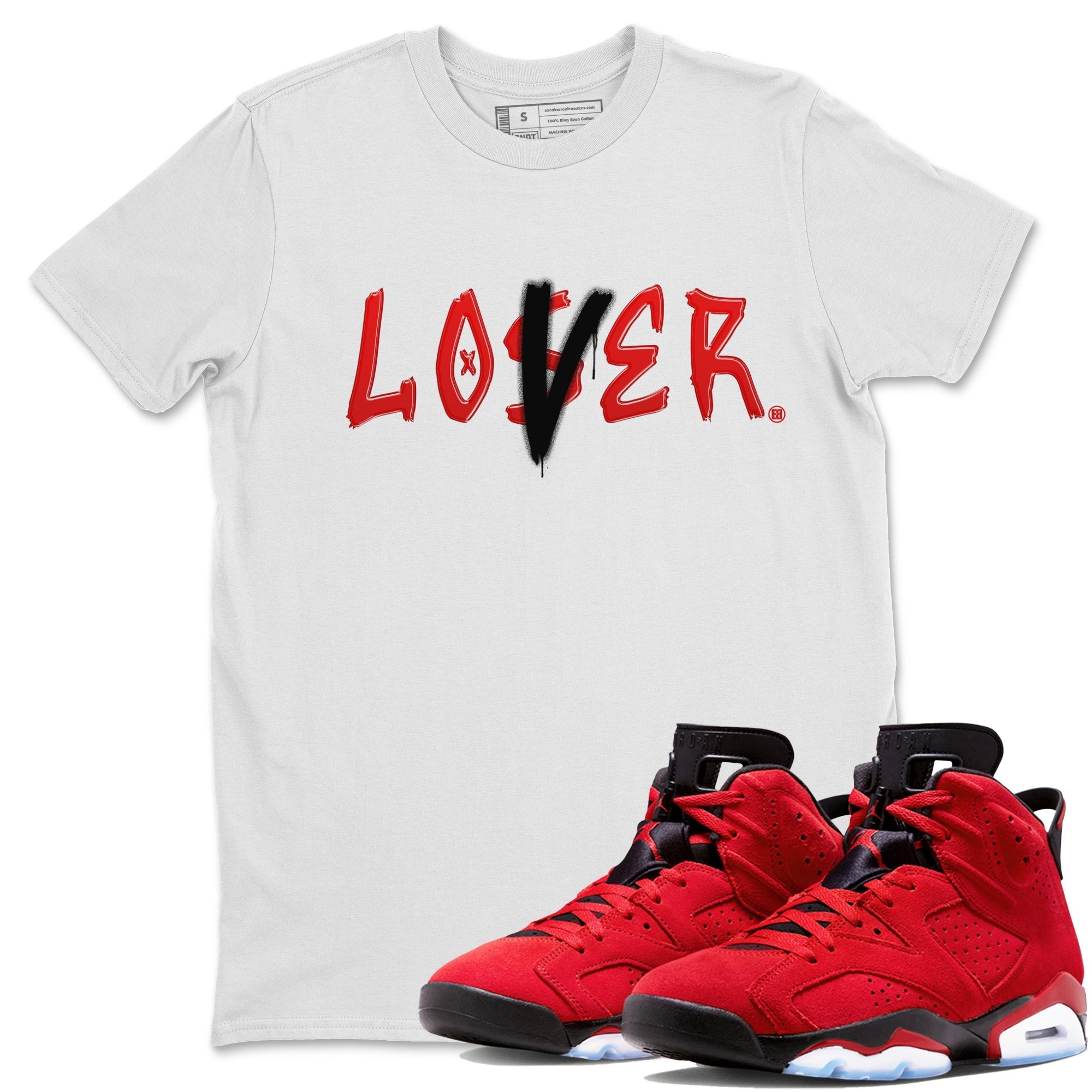 Air Jordan 6 Toro Bravo Sneaker Match Tees Loser Lover Streetwear Sneaker Shirt AJ6 Toro Bravo Shirt Unisex Shirts White 1