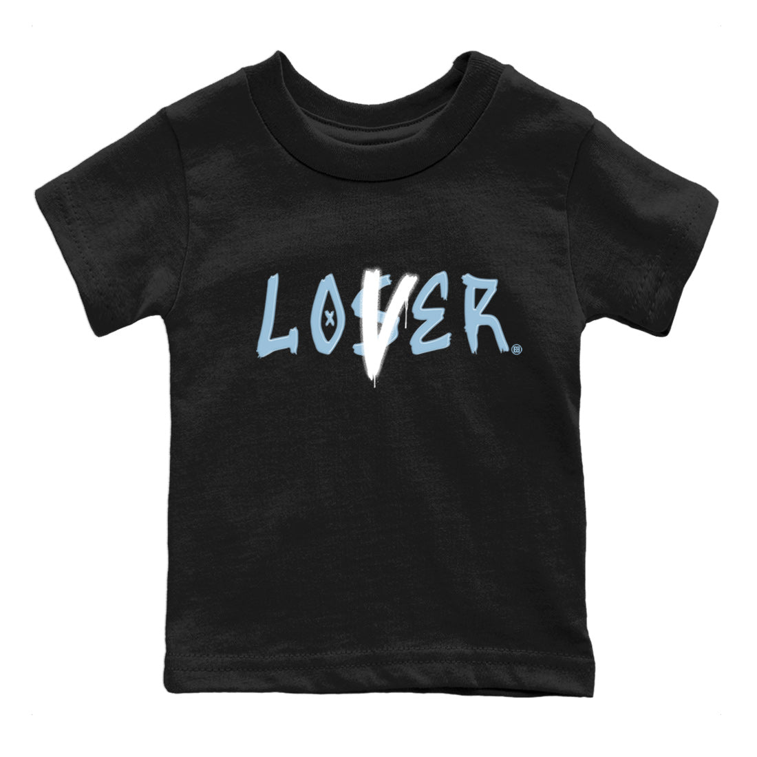 Air Jordan 7 Chambray Sneaker Match Tees Loser Lover Streetwear Sneaker Shirt AJ7 Chambray Drip Gear Zone Sneaker Matching Clothing Kids Shirts Black 2