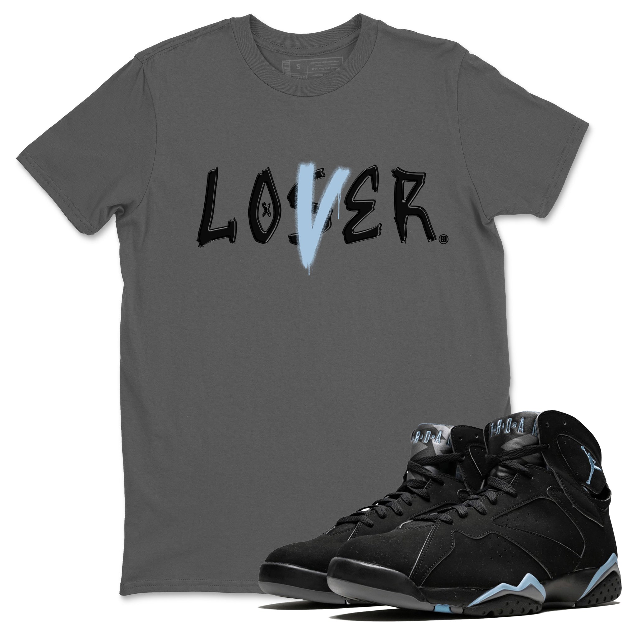 Air Jordan 7 Chambray Sneaker Match Tees Loser Lover Streetwear Sneaker Shirt AJ7 Chambray Drip Gear Zone Sneaker Matching Clothing Unisex Shirts Cool Grey 1