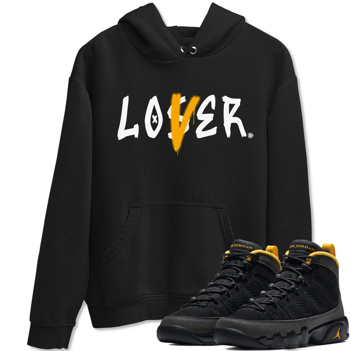 Jordan 9 University Gold Shirt To Match Jordans Loser Lover Sneaker Tees Jordan 9 University Gold Drip Gear Zone Sneaker Matching Clothing Unisex Shirts