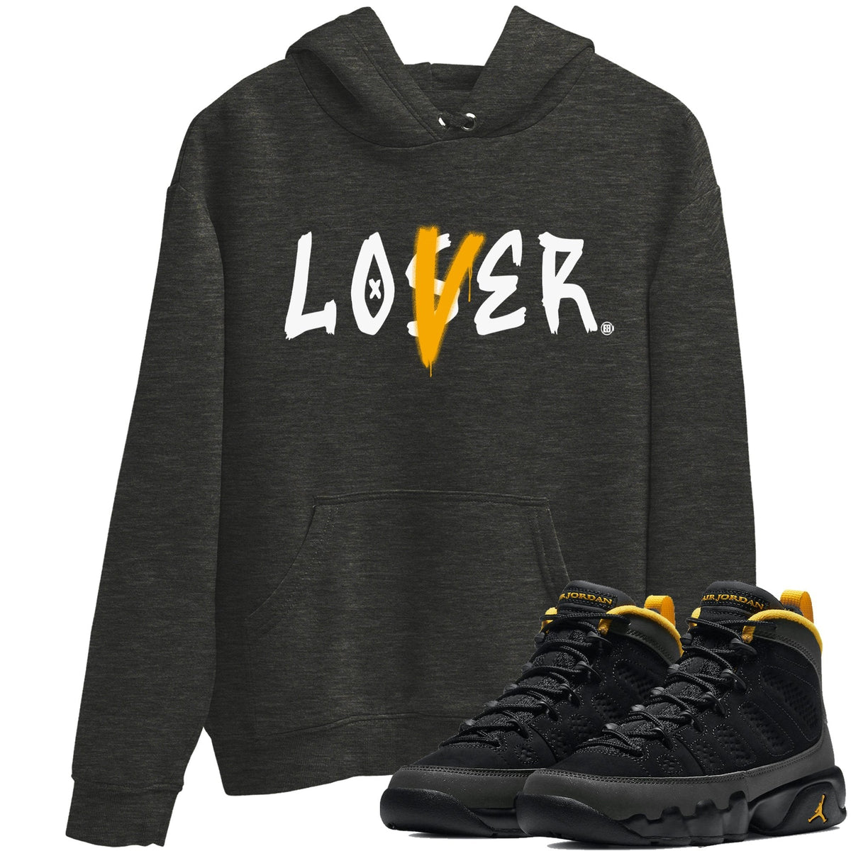 Jordan 9 University Gold Shirt To Match Jordans Loser Lover Sneaker Tees Jordan 9 University Gold Drip Gear Zone Sneaker Matching Clothing Unisex Shirts