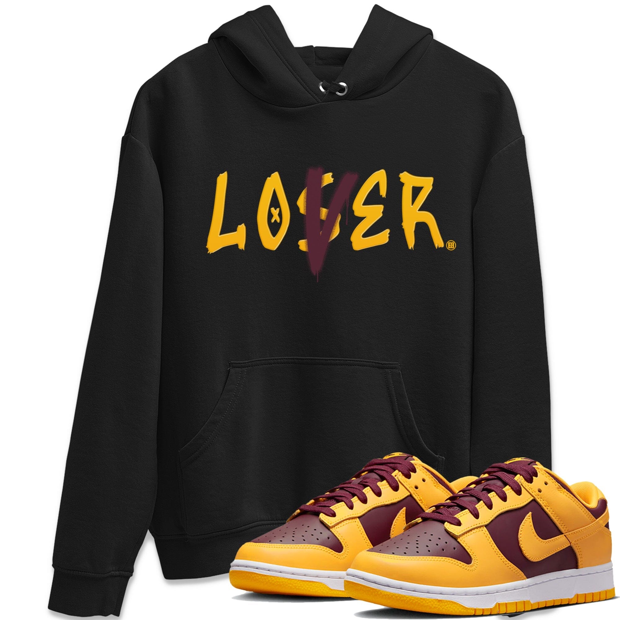 Dunk Arizona State Sneaker Match Tees Loser Lover Sneaker Tees Dunk Arizona State Jordan to match sneaker T-Shirt Crew Neck Shirts