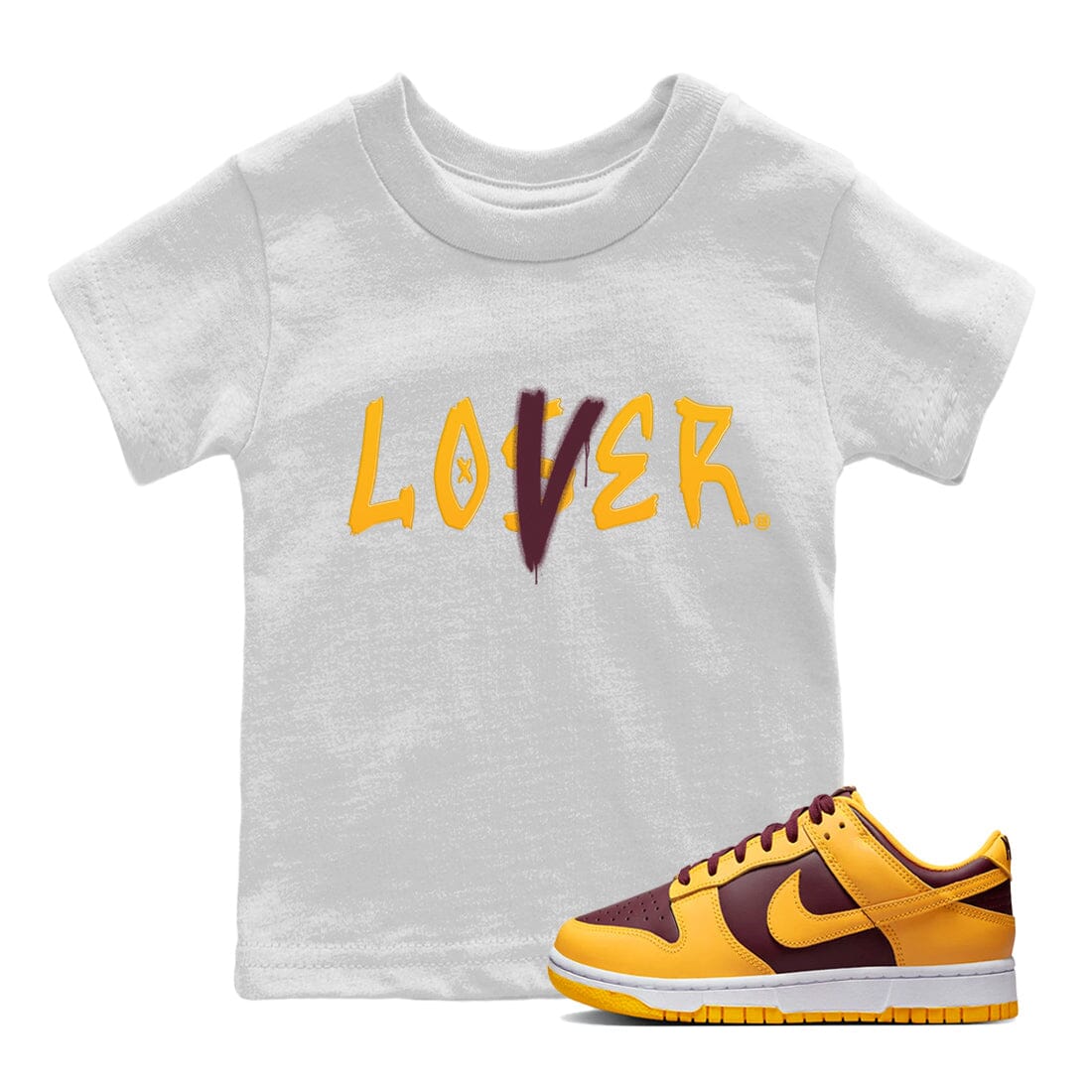Dunk Arizona State Sneaker Match Tees Loser Lover Sneaker Tees Dunk Arizona State Jordan to match sneaker T-Shirt Kids Shirts