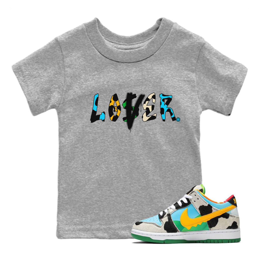 Dunk Chunky Dunky Tee Loser Lover Streetwear Sneaker Shirt Dunk Chunky Dunky Sneaker Release Tees Kids Shirts Heather Grey 1