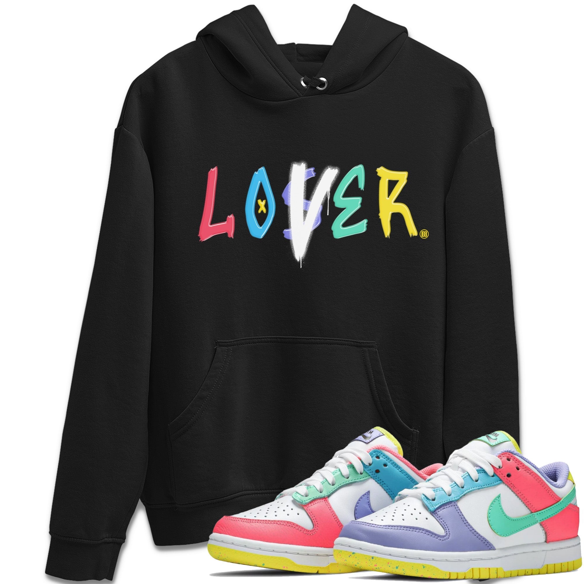 Dunk Easter Candy Sneaker Match Tees Loser Lover Streetwear Sneaker Shirt Holiday Easter T-Shirt Sneaker Release Tees Unisex Shirts Black 1