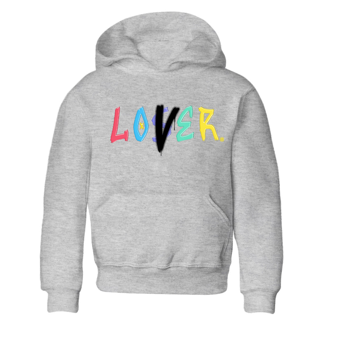 Dunk Easter Candy Sneaker Match Tees Loser Lover Streetwear Sneaker Shirt Holiday Easter T-Shirt Sneaker Release Tees Kids Shirts Heather Grey 2