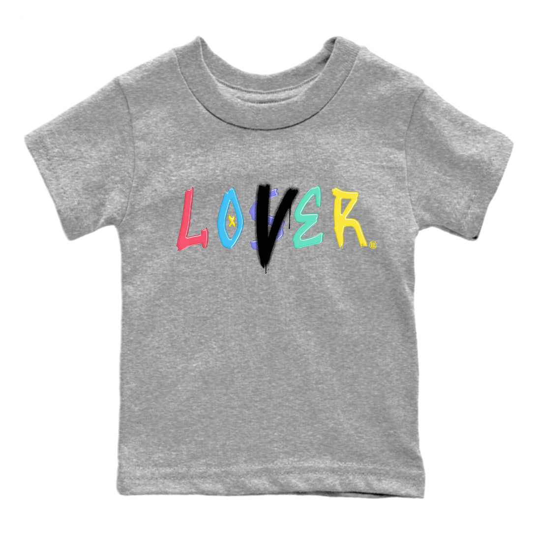 Dunk Easter Candy Sneaker Match Tees Loser Lover Streetwear Sneaker Shirt Holiday Easter T-Shirt Sneaker Release Tees Kids Shirts Heather Grey 2