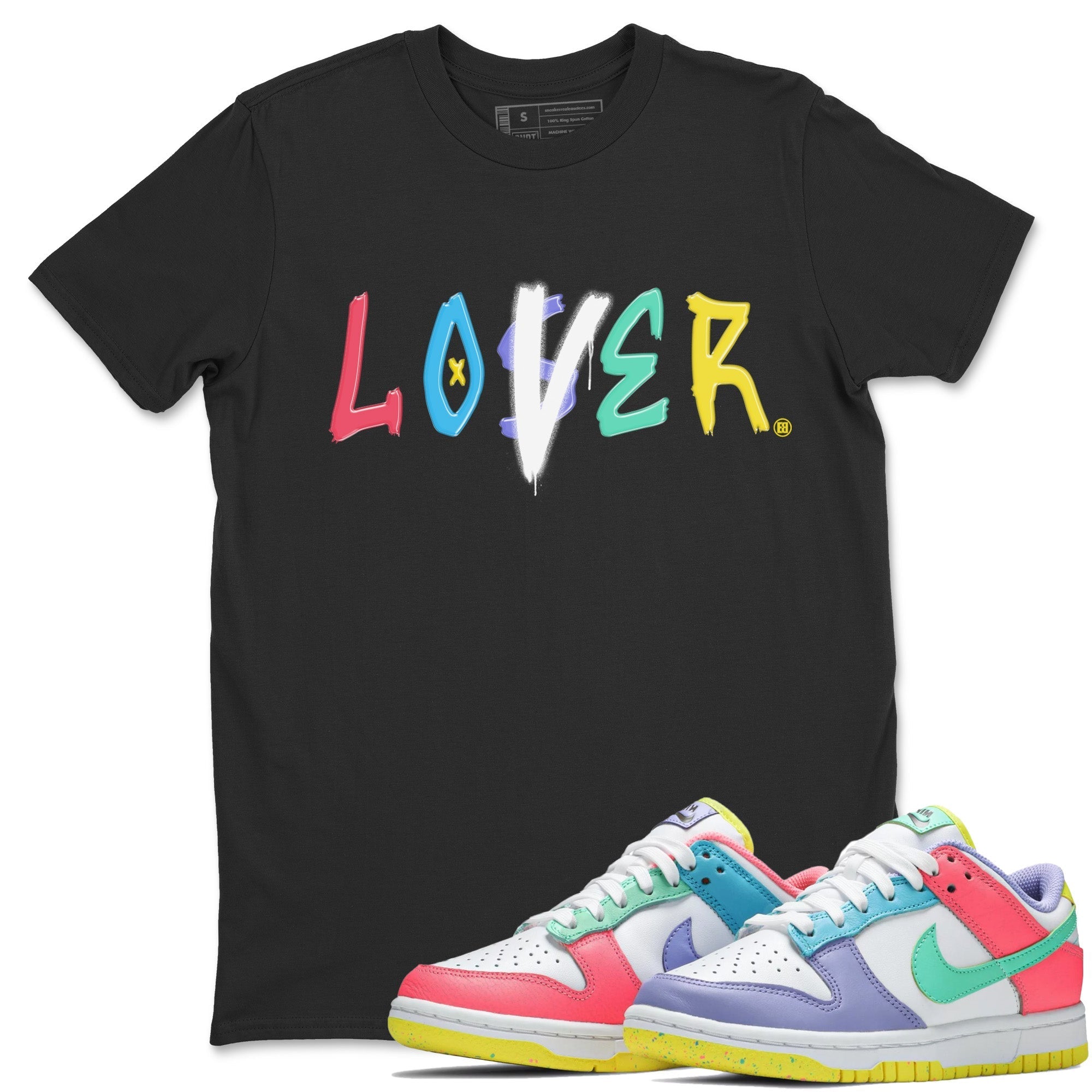 Dunk Easter Candy Sneaker Match Tees Loser Lover Streetwear Sneaker Shirt Holiday Easter T-Shirt Sneaker Release Tees Unisex Shirts Black 1