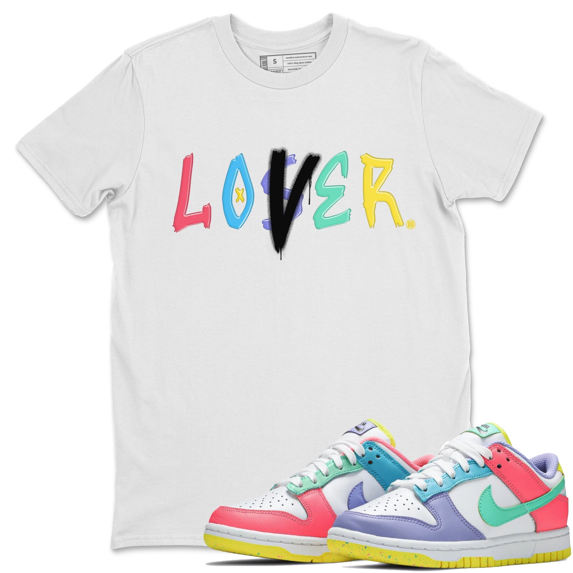 Dunk Easter Candy Sneaker Match Tees Loser Lover Streetwear Sneaker Shirt Holiday Easter T-Shirt Sneaker Release Tees Unisex Shirts White 1