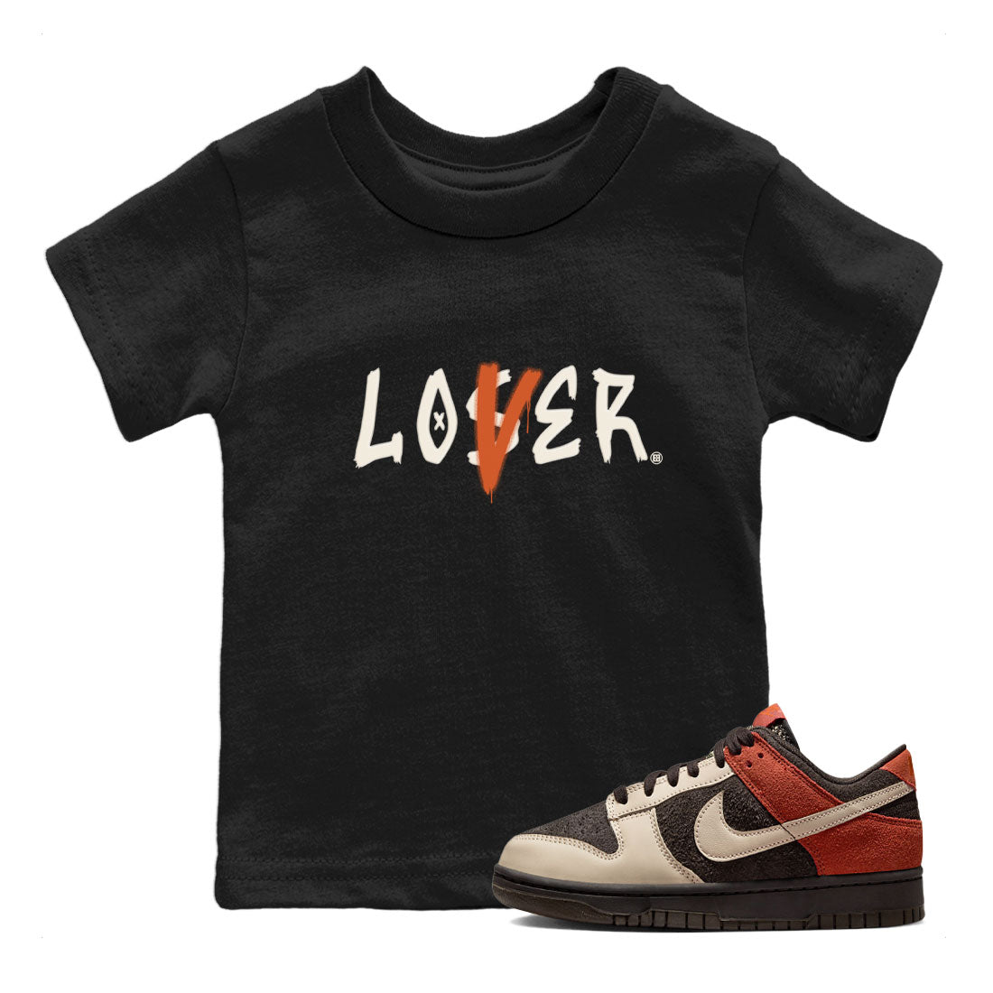 Dunk Low Red Panda shirt to match jordans Loser Lover sneaker tees Dunk Low Red Panda Drip Gear Zone Sneaker T-Shirts Youth and Baby Black 1 T-Shirt
