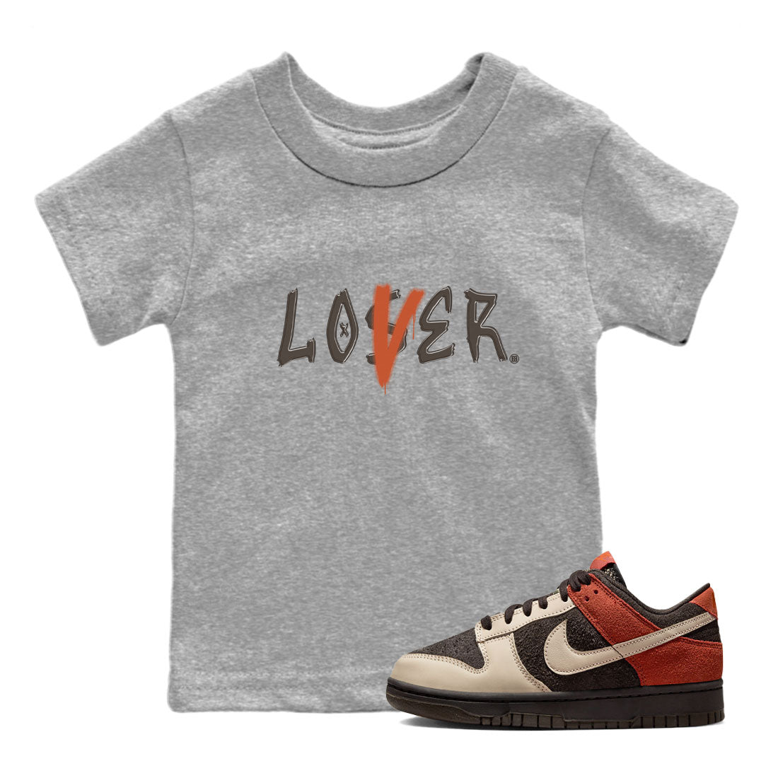 Dunk Low Red Panda shirt to match jordans Loser Lover sneaker tees Dunk Low Red Panda Drip Gear Zone Sneaker T-Shirts Youth and Baby Heather Grey 1 T-Shirt