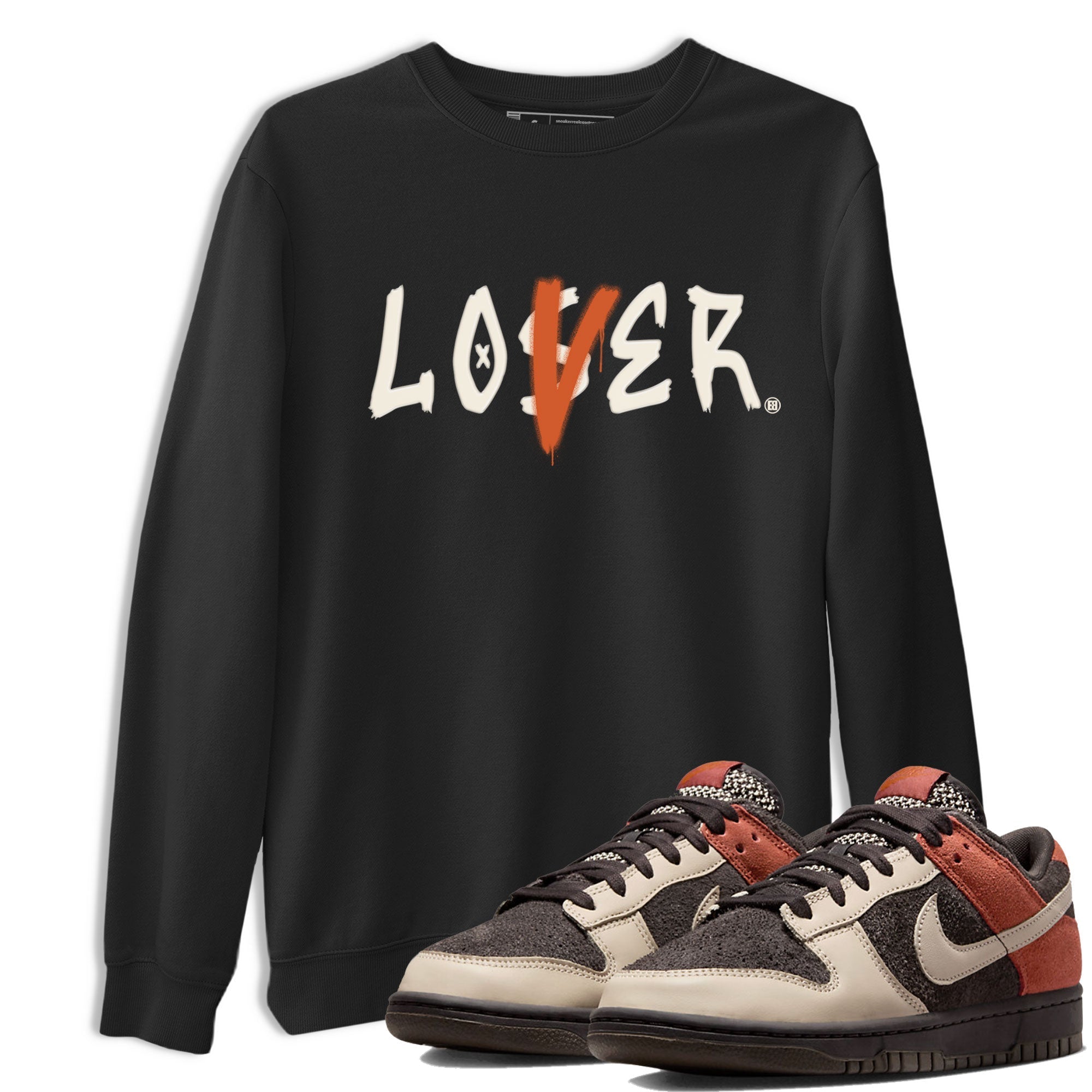 Dunk Low Red Panda shirt to match jordans Loser Lover sneaker tees Dunk Low Red Panda Drip Gear Zone Sneaker T-Shirts Crew Neck Casual Fit Black 1 T-Shirt