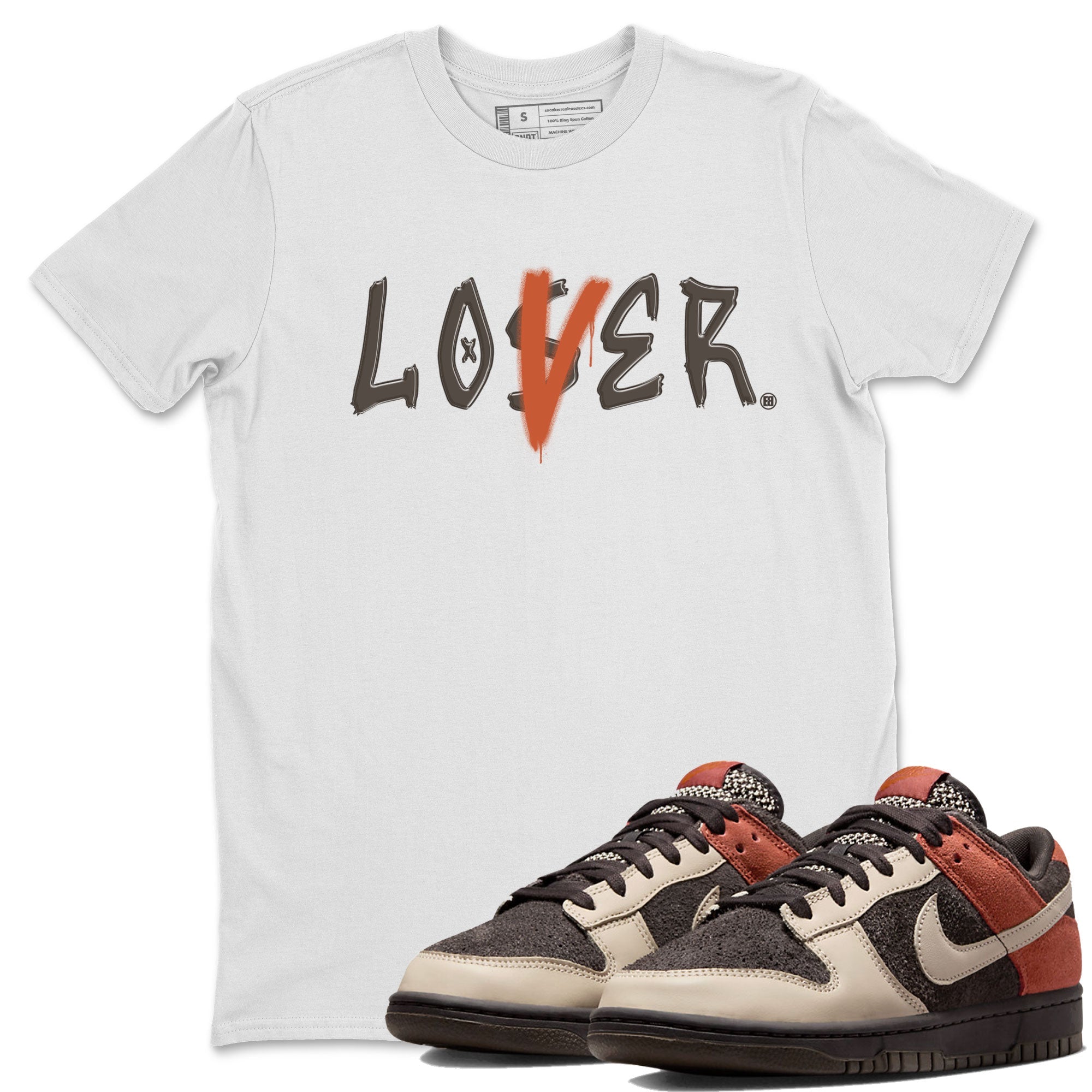 Dunk Low Red Panda shirt to match jordans Loser Lover sneaker tees Dunk Low Red Panda Drip Gear Zone Sneaker T-Shirts Crew Neck Casual Fit White 1 T-Shirt