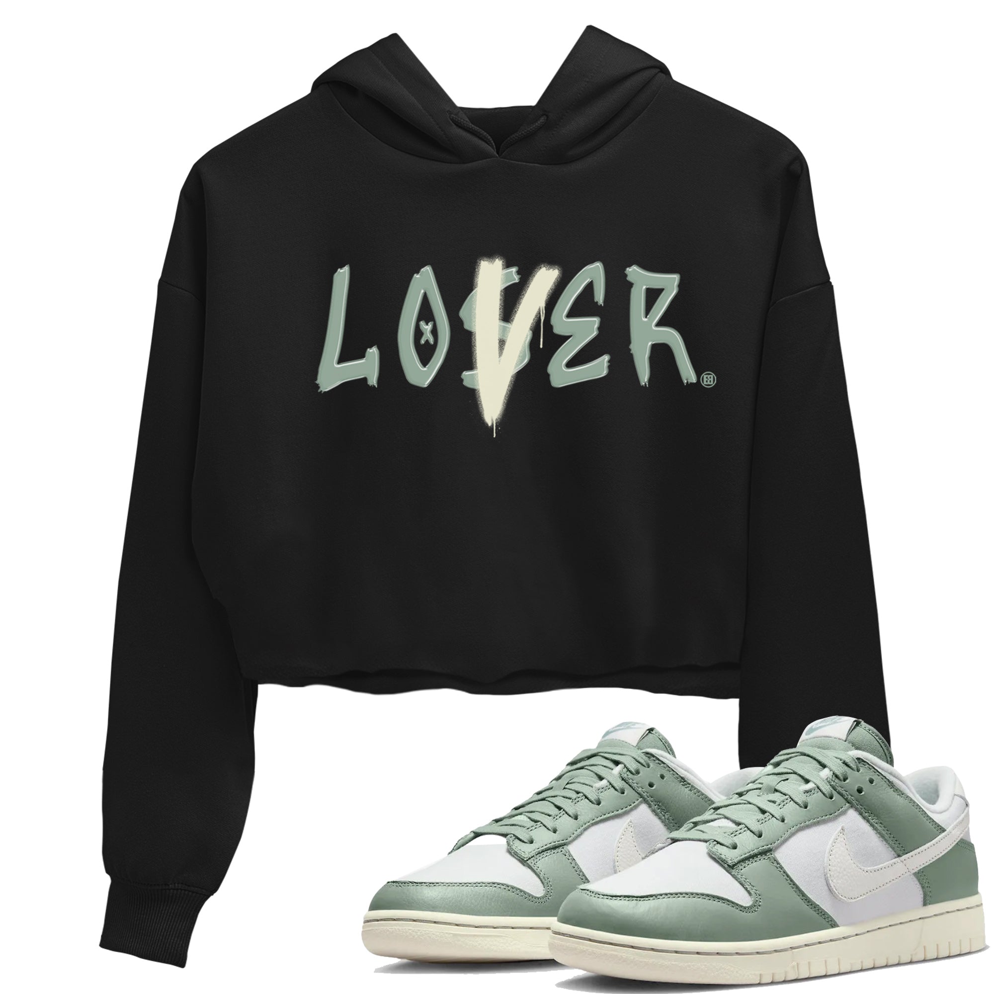 Dunk Low Mica Green Shirts Loser Lover Streetwear Sneaker Shirt Dunk Mica Green Sneaker Release Tees Women's Shirts Black 1