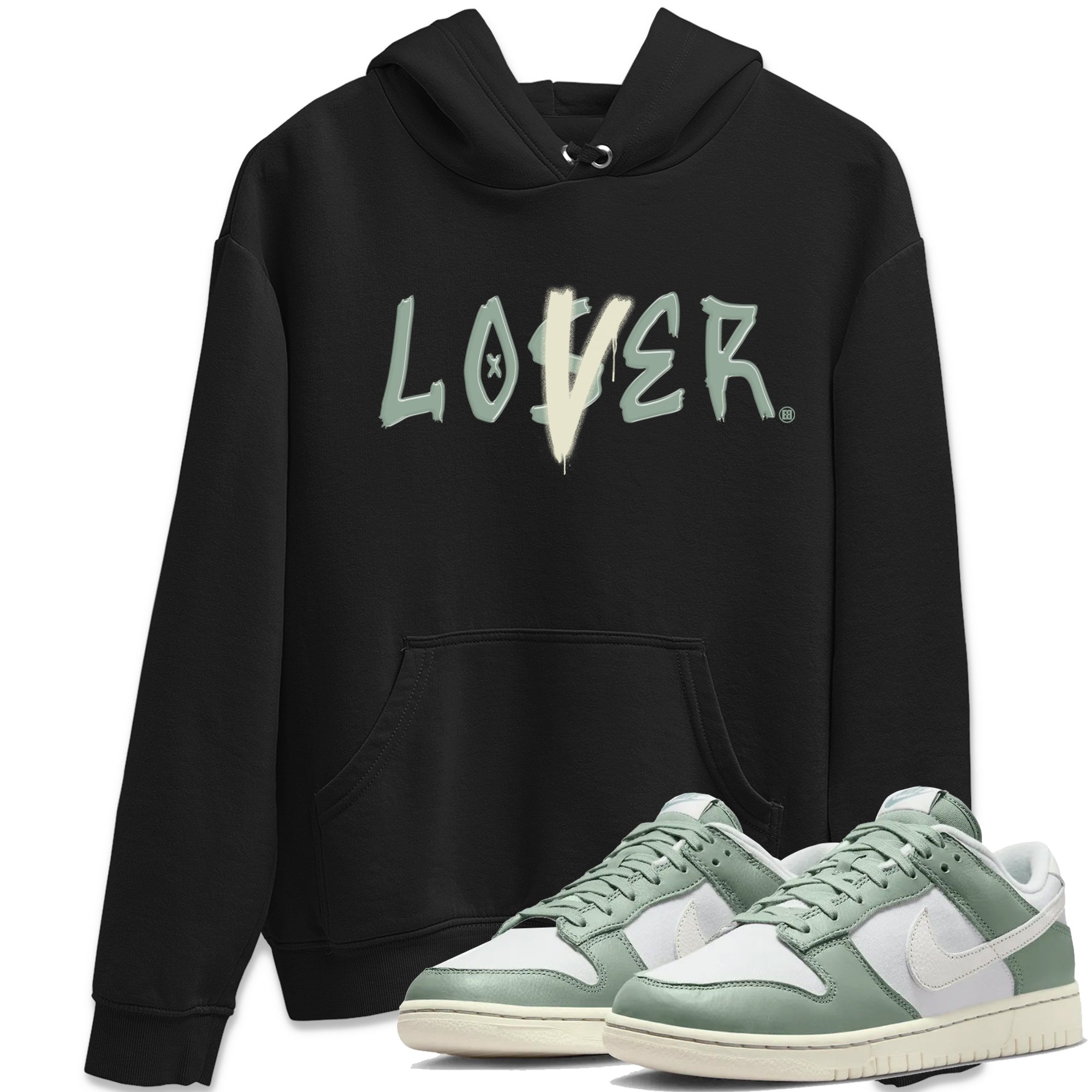 Dunk Low Mica Green Shirts Loser Lover Streetwear Sneaker Shirt Dunk Mica Green Sneaker Release Tees Unisex Shirts Black 1