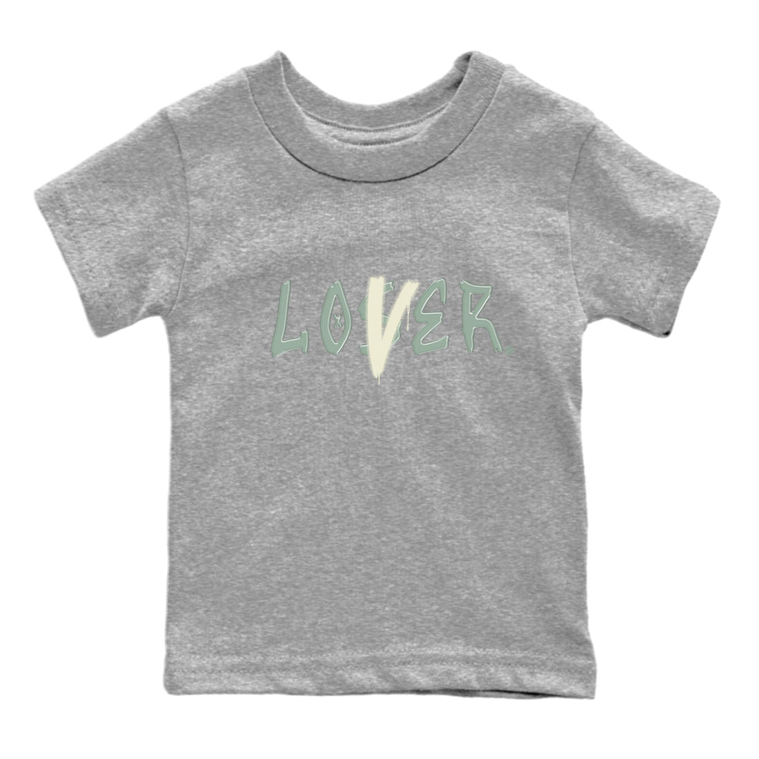 Dunk Low Mica Green Shirts Loser Lover Streetwear Sneaker Shirt Dunk Mica Green Sneaker Release Tees Kids Shirts Heather Grey 2