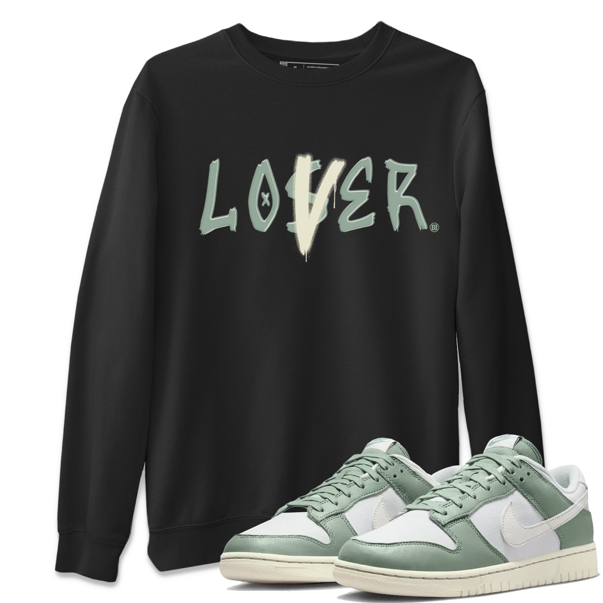 Dunk Low Mica Green Shirts Loser Lover Streetwear Sneaker Shirt Dunk Mica Green Sneaker Release Tees Unisex Shirts Black 1