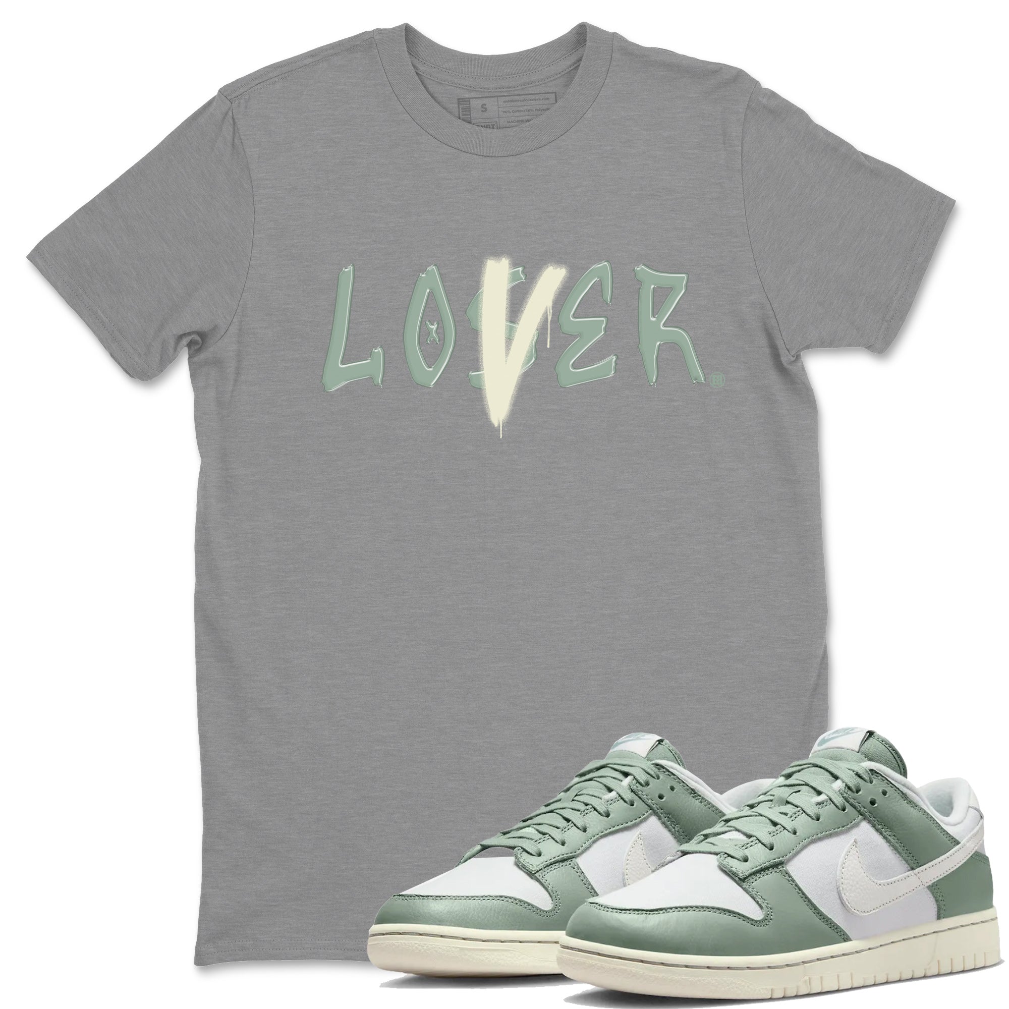 Dunk Low Mica Green Shirts Loser Lover Streetwear Sneaker Shirt Dunk Mica Green Sneaker Release Tees Unisex Shirts Heather Grey 1