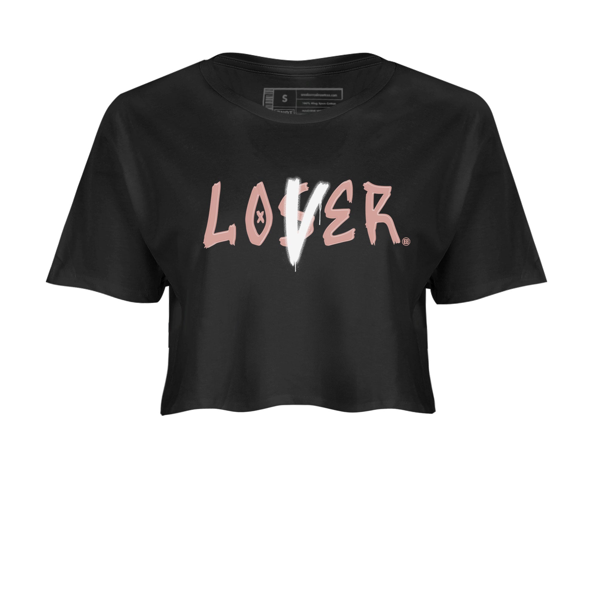 Dunk Low WMNS Rose Whisper shirt to match jordans Loser Lover Streetwear Sneaker Shirt Dunk Rose Whisper Drip Gear Zone Sneaker Matching Clothing Black 2 Crop T-Shirt