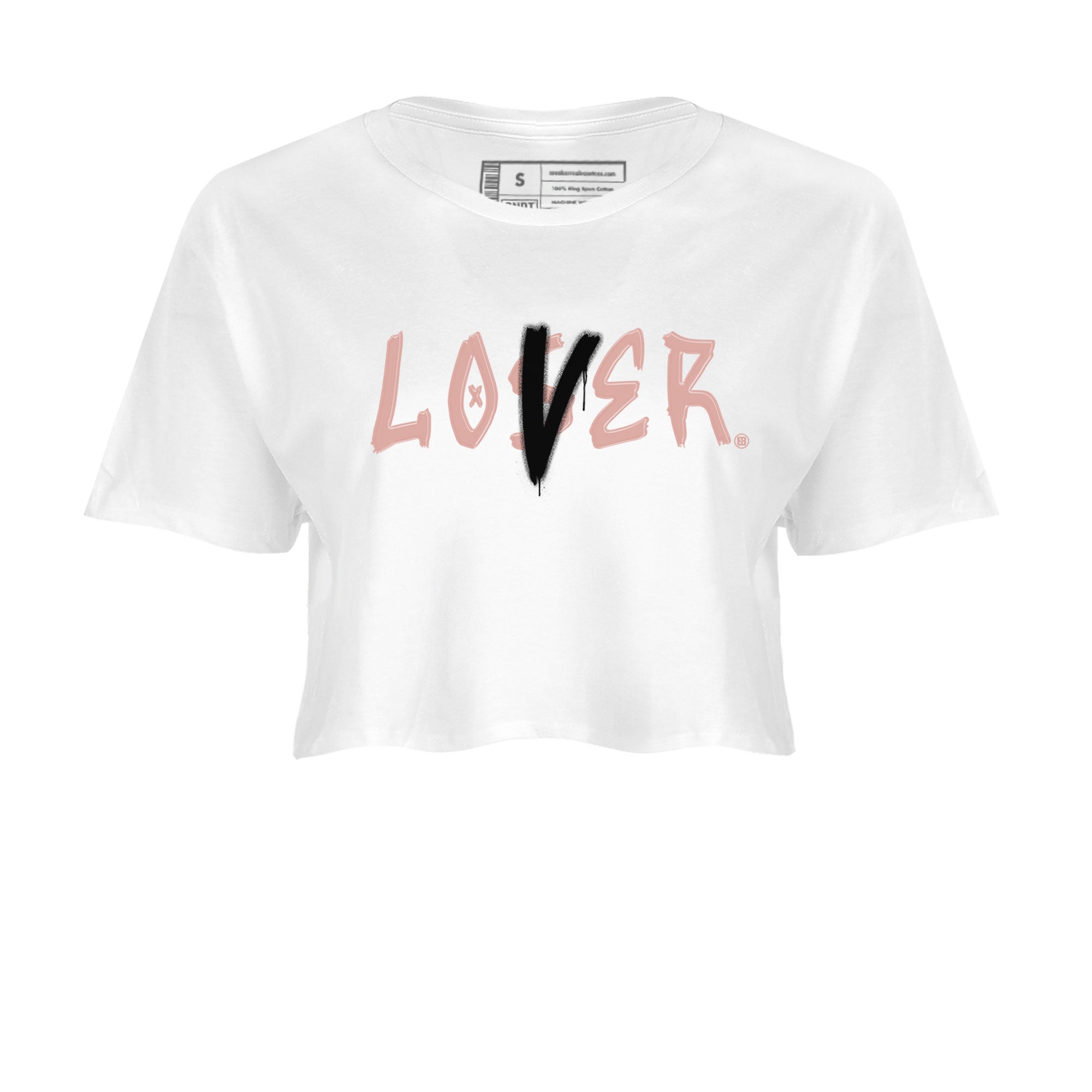 Dunk Low WMNS Rose Whisper shirt to match jordans Loser Lover Streetwear Sneaker Shirt Dunk Rose Whisper Drip Gear Zone Sneaker Matching Clothing White 2 Crop T-Shirt