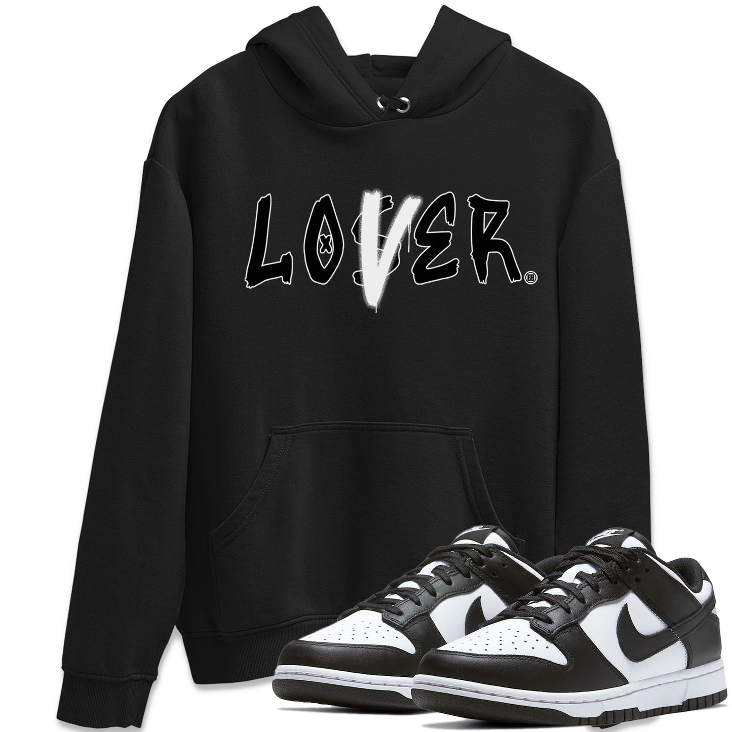 Dunk Panda Sneaker Match Tees Loser Lover Sneaker Tees Dunk Panda Jordan to match sneaker T-Shirt Crew Neck Shirts