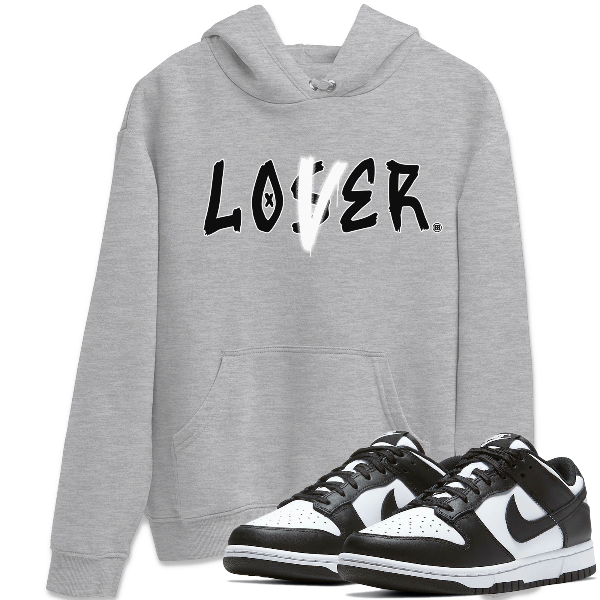 Dunk Panda Sneaker Match Tees Loser Lover Sneaker Tees Dunk Panda Jordan to match sneaker T-Shirt Crew Neck Shirts