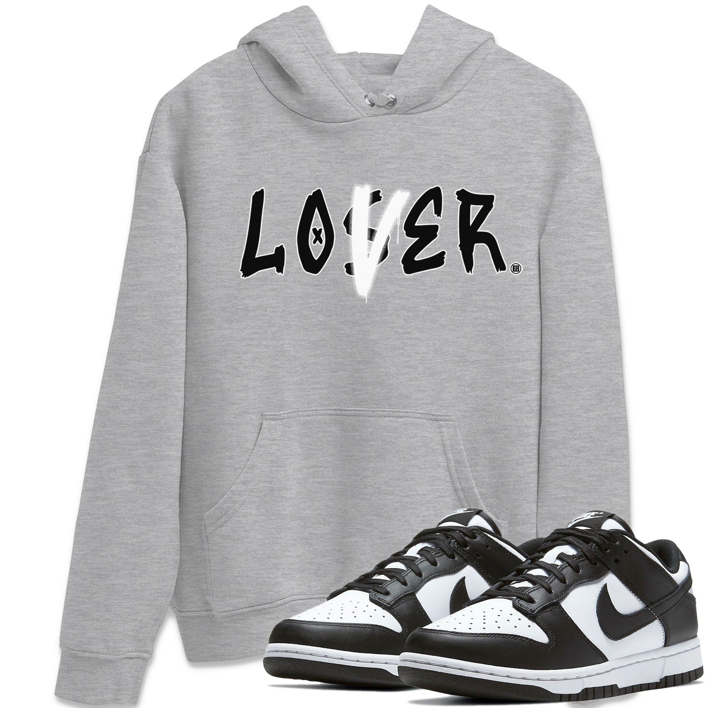 Dunk Panda Sneaker Match Tees Loser Lover Sneaker Tees Dunk Panda Jordan to match sneaker T-Shirt Crew Neck Shirts