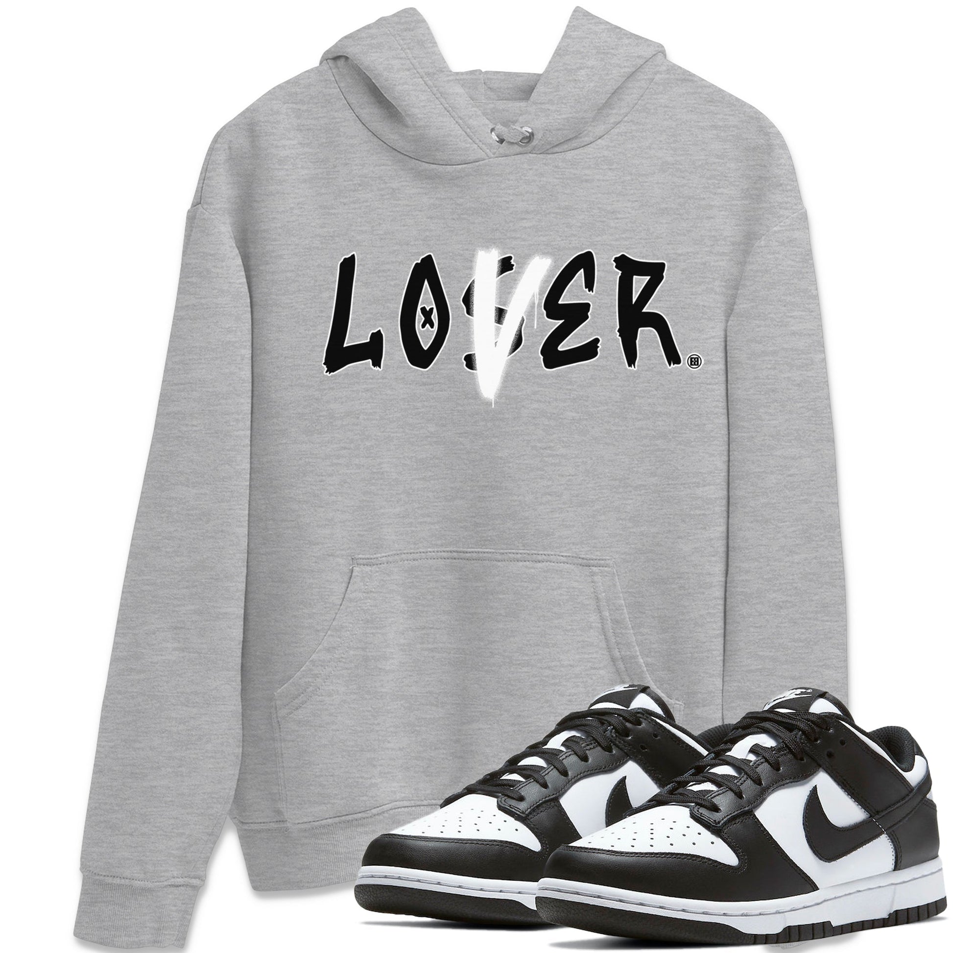 Dunk Panda Sneaker Match Tees Loser Lover Sneaker Tees Dunk Panda Jordan to match sneaker T-Shirt Crew Neck Shirts