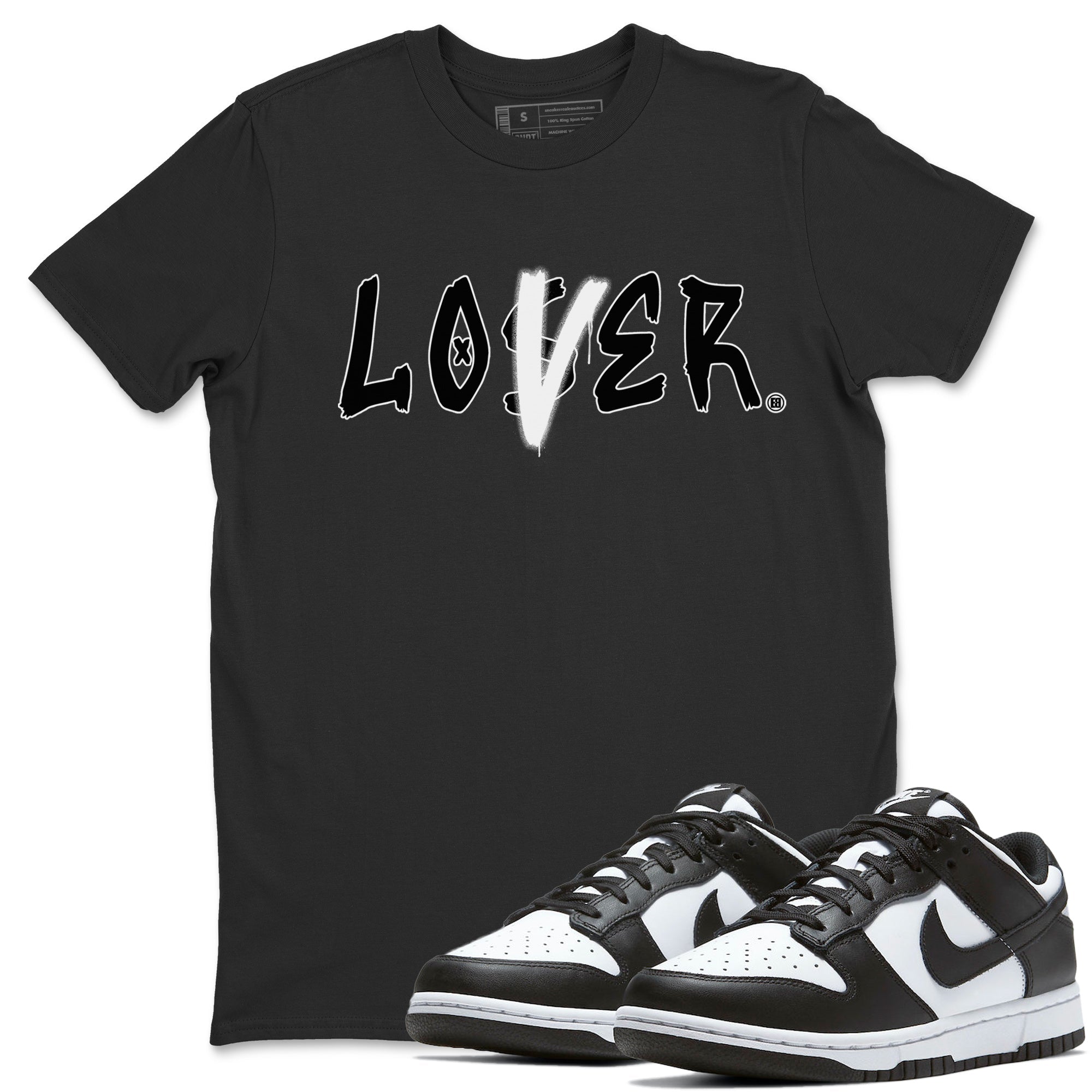 Dunk Panda Sneaker Match Tees Loser Lover Sneaker Tees Dunk Panda Jordan to match sneaker T-Shirt Crew Neck Shirts