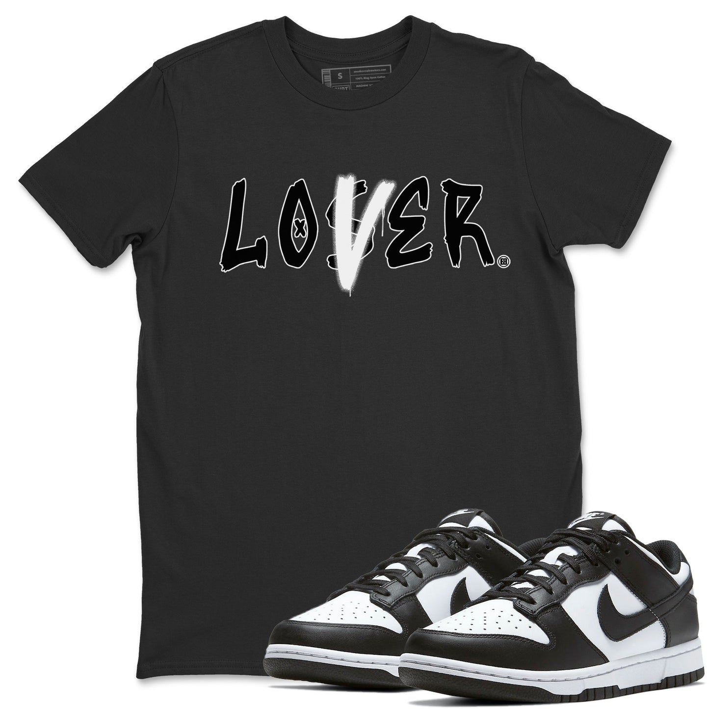 Dunk Panda Sneaker Match Tees Loser Lover Sneaker Tees Dunk Panda Jordan to match sneaker T-Shirt Crew Neck Shirts