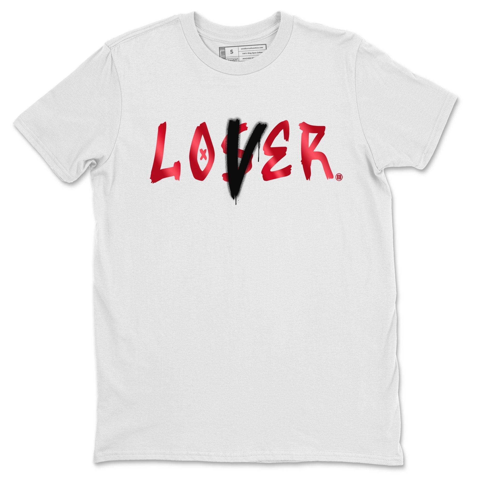 Jordan 1 Bred Patent Sneaker Matching T-Shirt Loser Lover Sneaker Tees Jordan 1 Bred Patent Sneaker Release Tees Crew Neck Tees