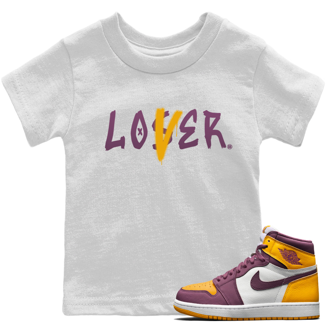 Jordan 1 Brotherhood Sneaker Matching T-Shirt Loser Lover Sneaker Tees Jordan 1 Brotherhood Sneaker Release Tees Kids Shirts