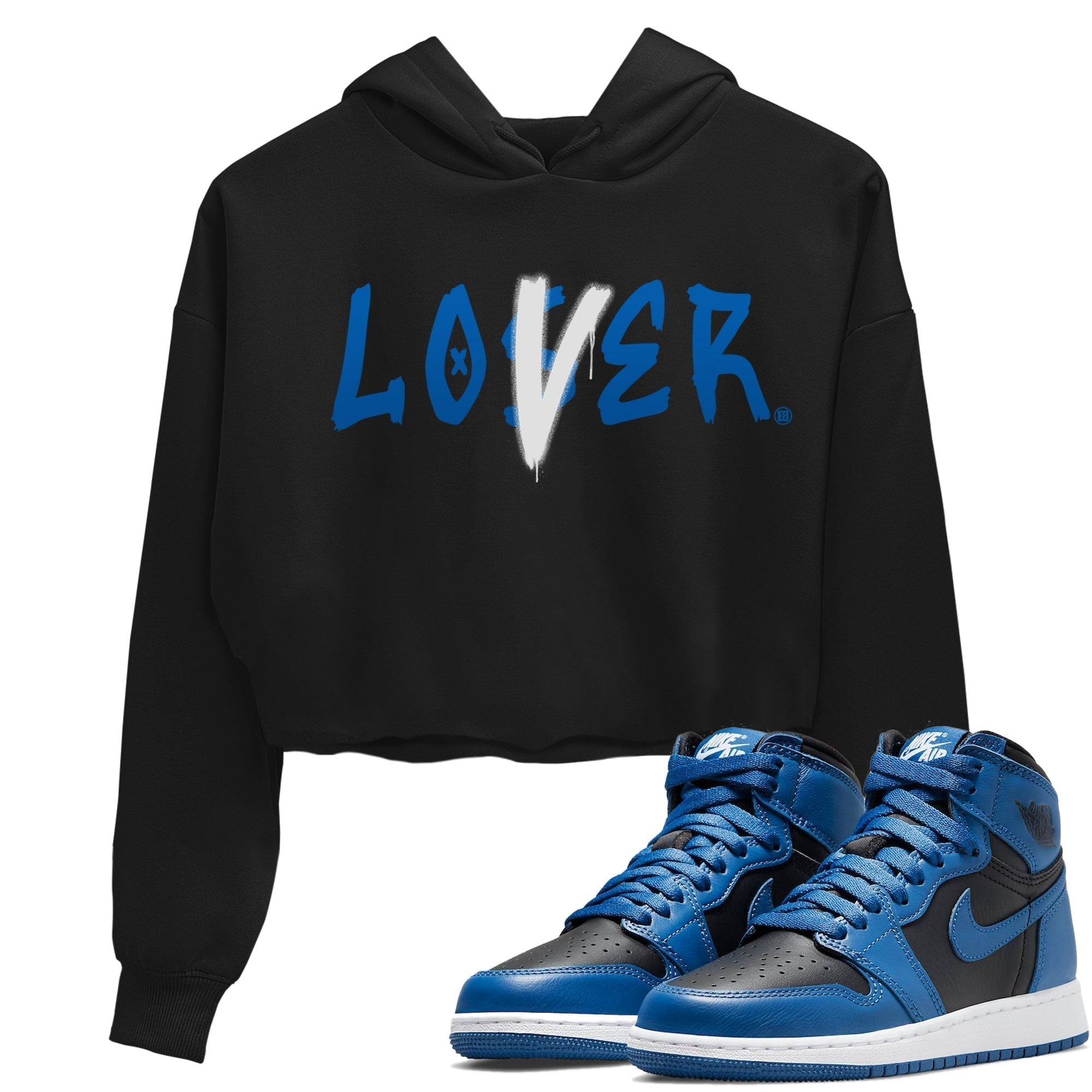 Jordan 1 Dark Marina Blue Sneaker Matching T-Shirt Loser Lover Sneaker Tees Jordan 1 Dark Marina Blue Sneaker Release Tees Women's Shirts