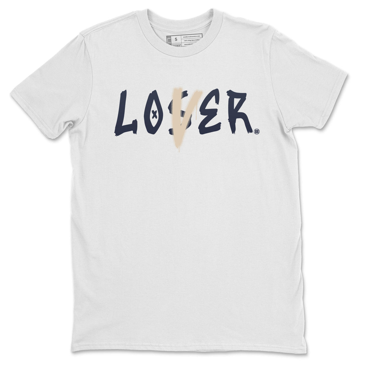 Jordan 1 85 Georgetown Sneaker Match Tees Loser Lover Sneaker Tees Jordan 1 85 Georgetown Jordan to match sneaker T-Shirt Crew Neck Shirts