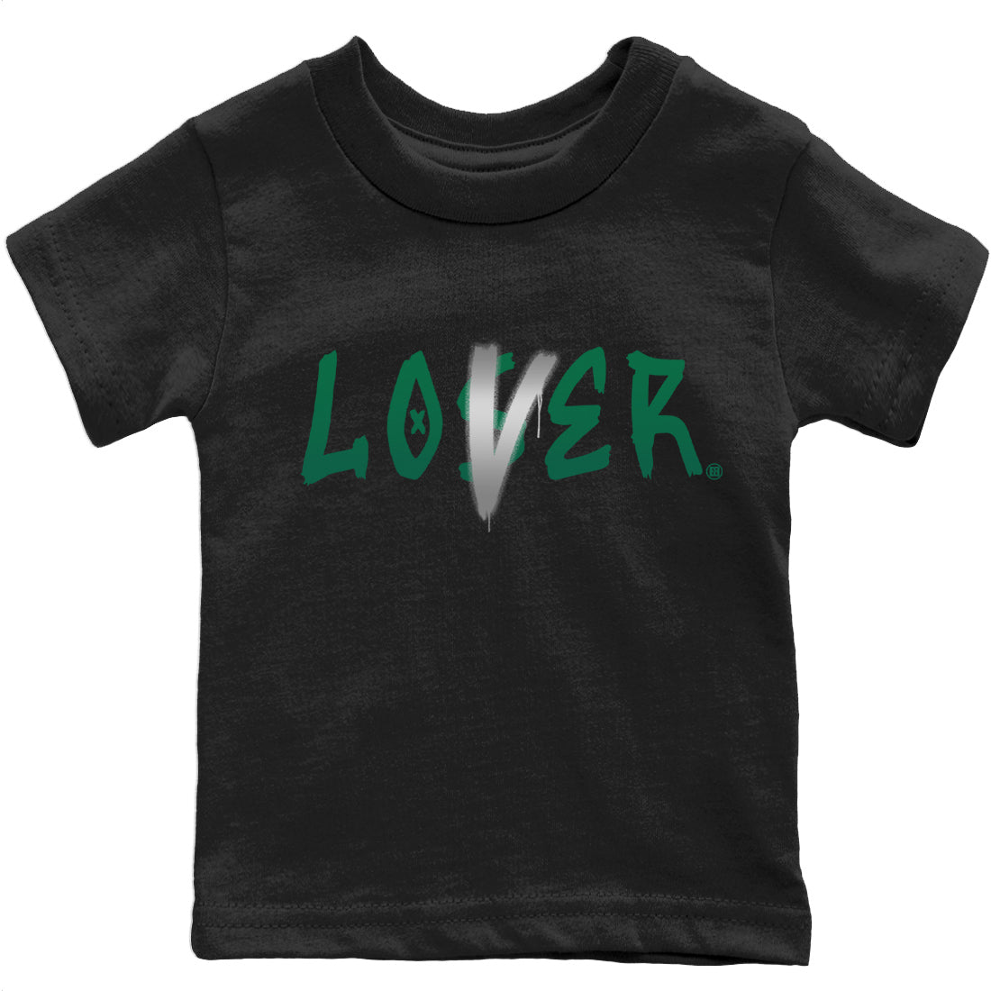 Jordan 1 Gorge Green Sneaker Matching T-Shirt Loser Lover Sneaker Tees Jordan 1 Gorge Green Sneaker Release Tees Kids Shirts