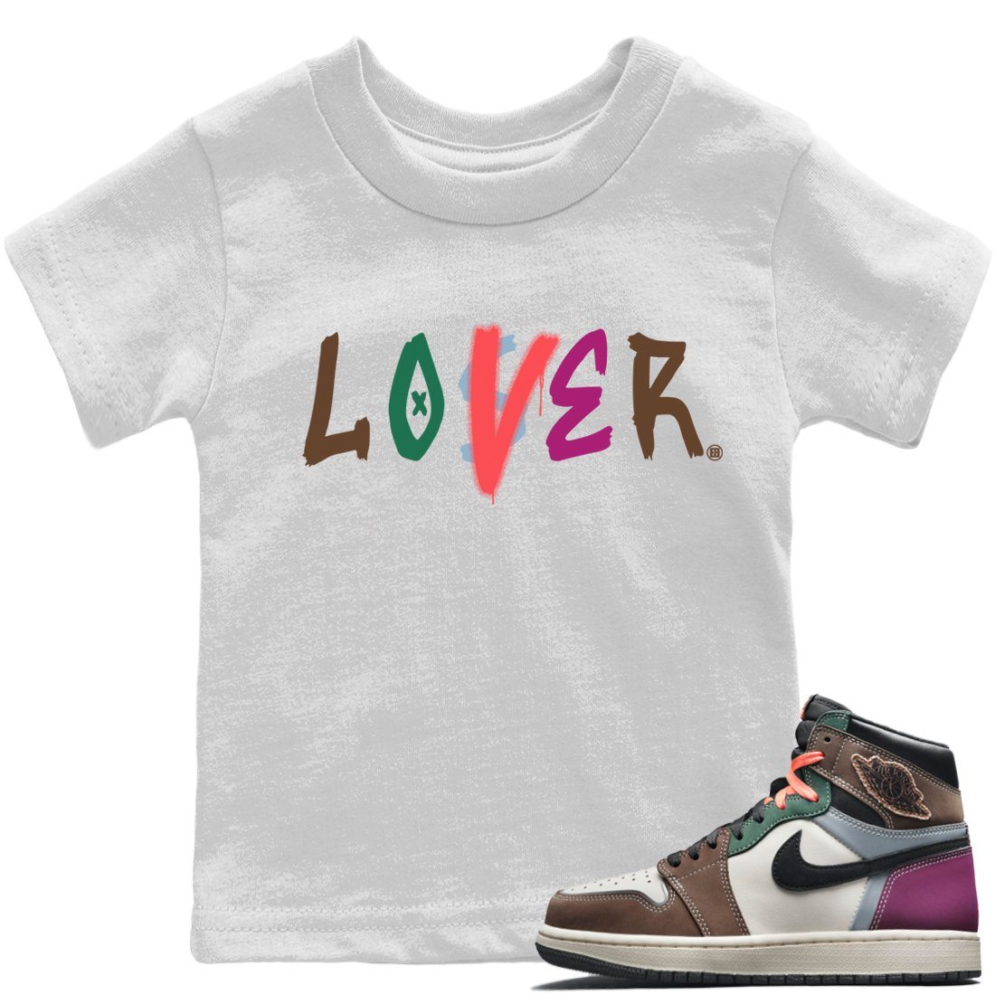 Jordan 1 Hand Crafted Sneaker Matching T-Shirt Loser Lover Sneaker Tees Jordan 1 Hand Crafted Sneaker Release Tees Kids Shirts