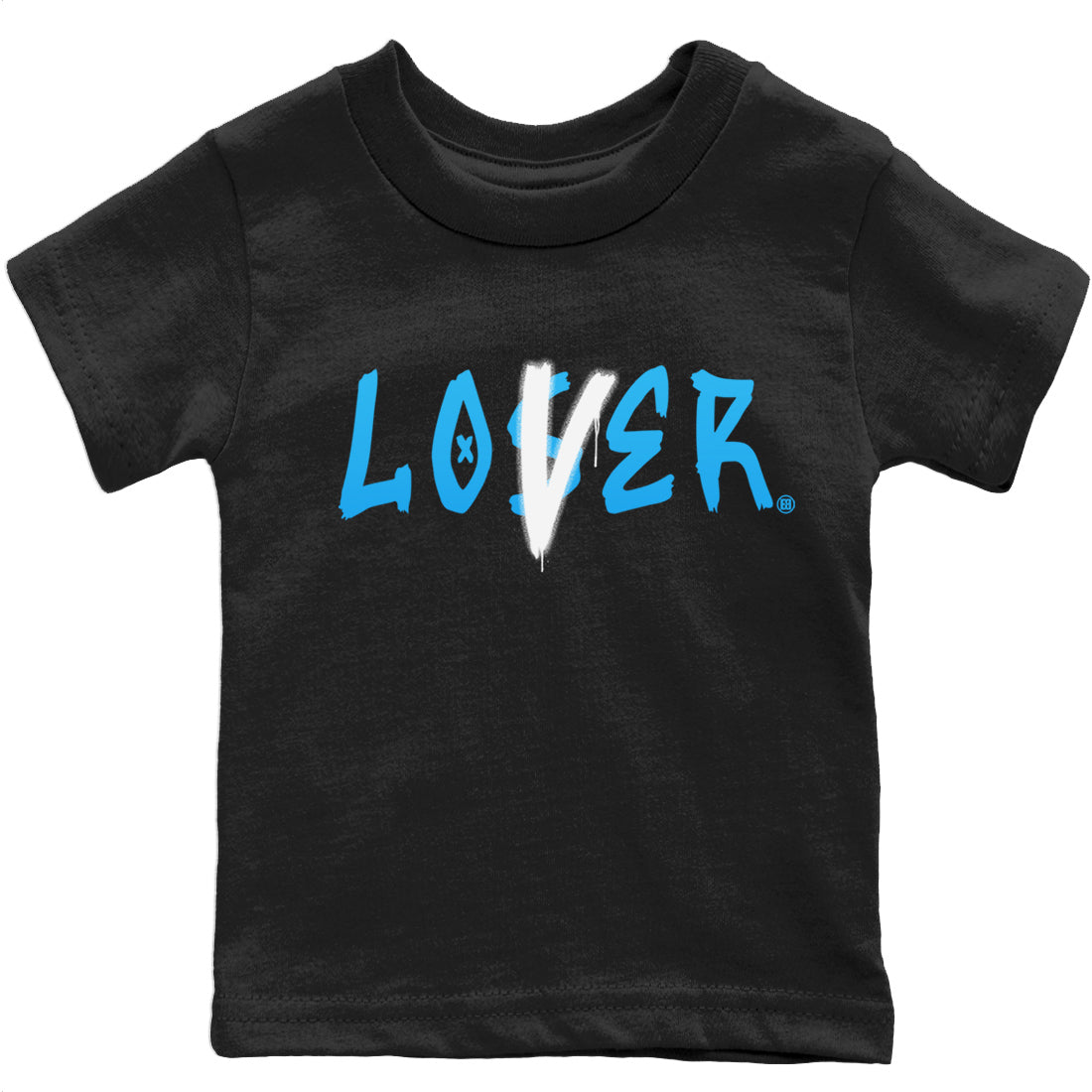 Jordan 1 Powder Blue Sneaker Matching T-Shirt Loser Lover Sneaker Tees Jordan 1 Powder Blue Sneaker Release Tees Kids Shirts