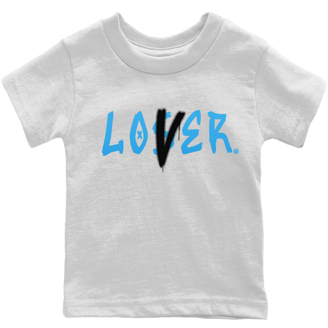 Jordan 1 Powder Blue Sneaker Matching T-Shirt Loser Lover Sneaker Tees Jordan 1 Powder Blue Sneaker Release Tees Kids Shirts
