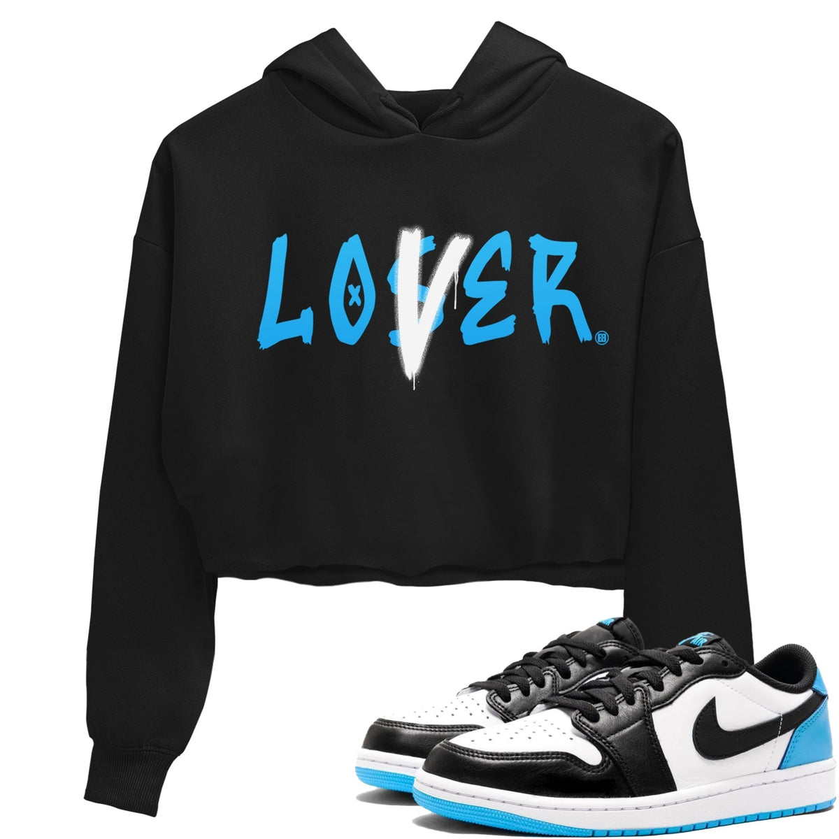 Jordan 1 Powder Blue Sneaker Matching T-Shirt Loser Lover Sneaker Tees Jordan 1 Powder Blue Sneaker Release Tees Women's Shirts