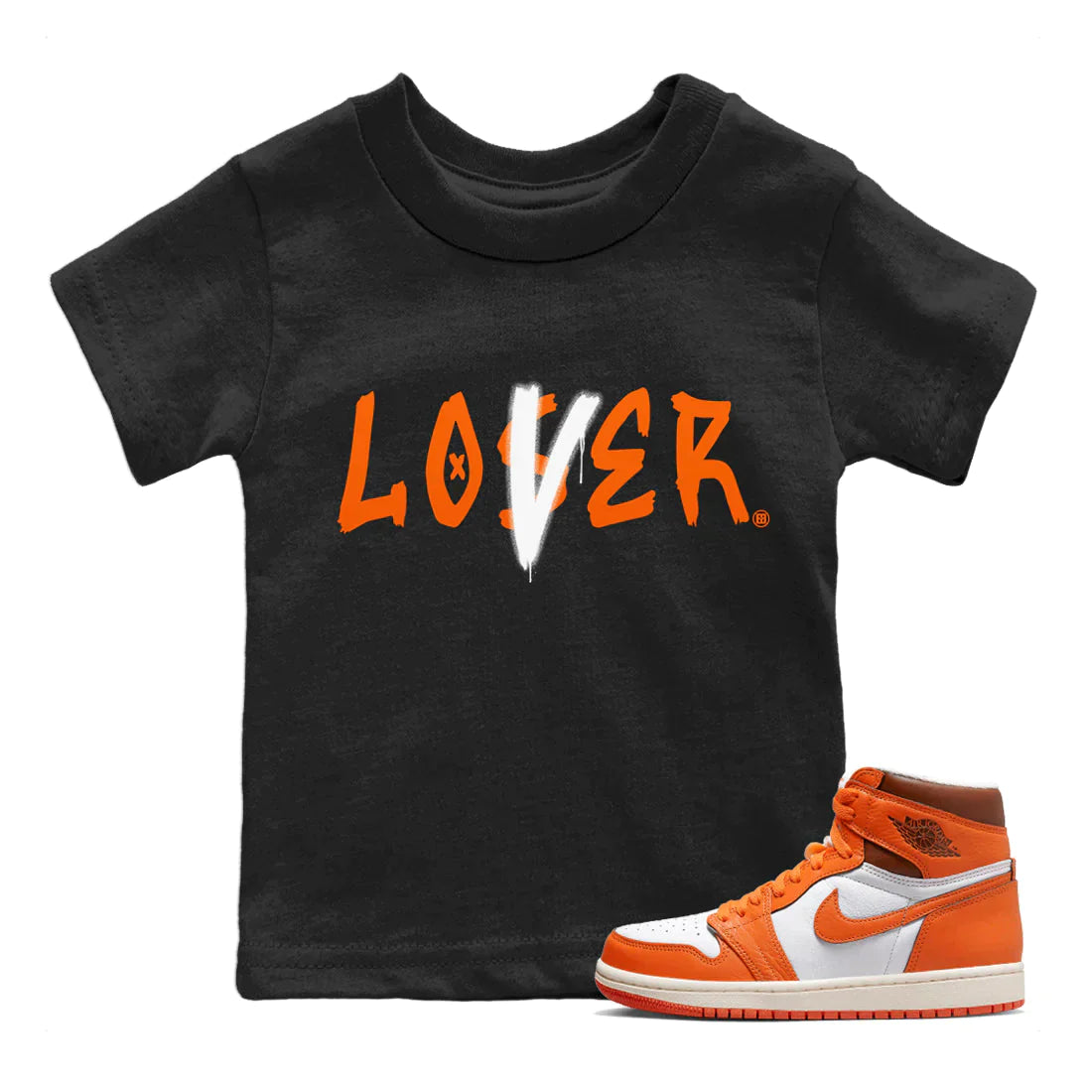 Jordan 1 Starfish Sneaker Matching T-Shirt Loser Lover Sneaker Tees Jordan 1 Starfish Sneaker Release Tees Kids Shirts