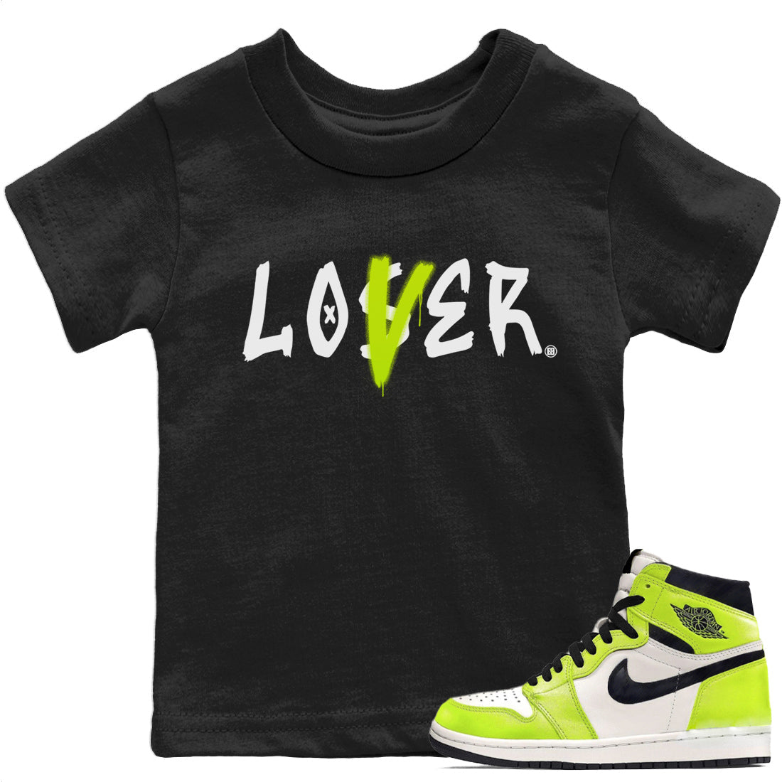 Jordan 1 Visionaire Sneaker Matching T-Shirt Loser Lover Sneaker Tees Jordan 1 Visionaire Sneaker Release Tees Kids Shirts