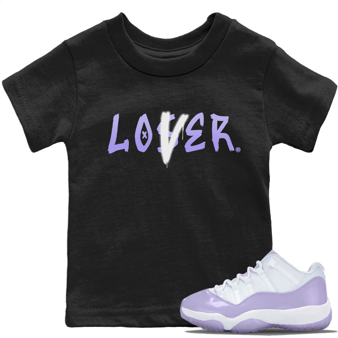 Jordan 11 Pure Violet Sneaker Matching T-Shirt Loser Lover Sneaker Tees Jordan 11 Pure Violet Sneaker Release Tees Kids Shirts