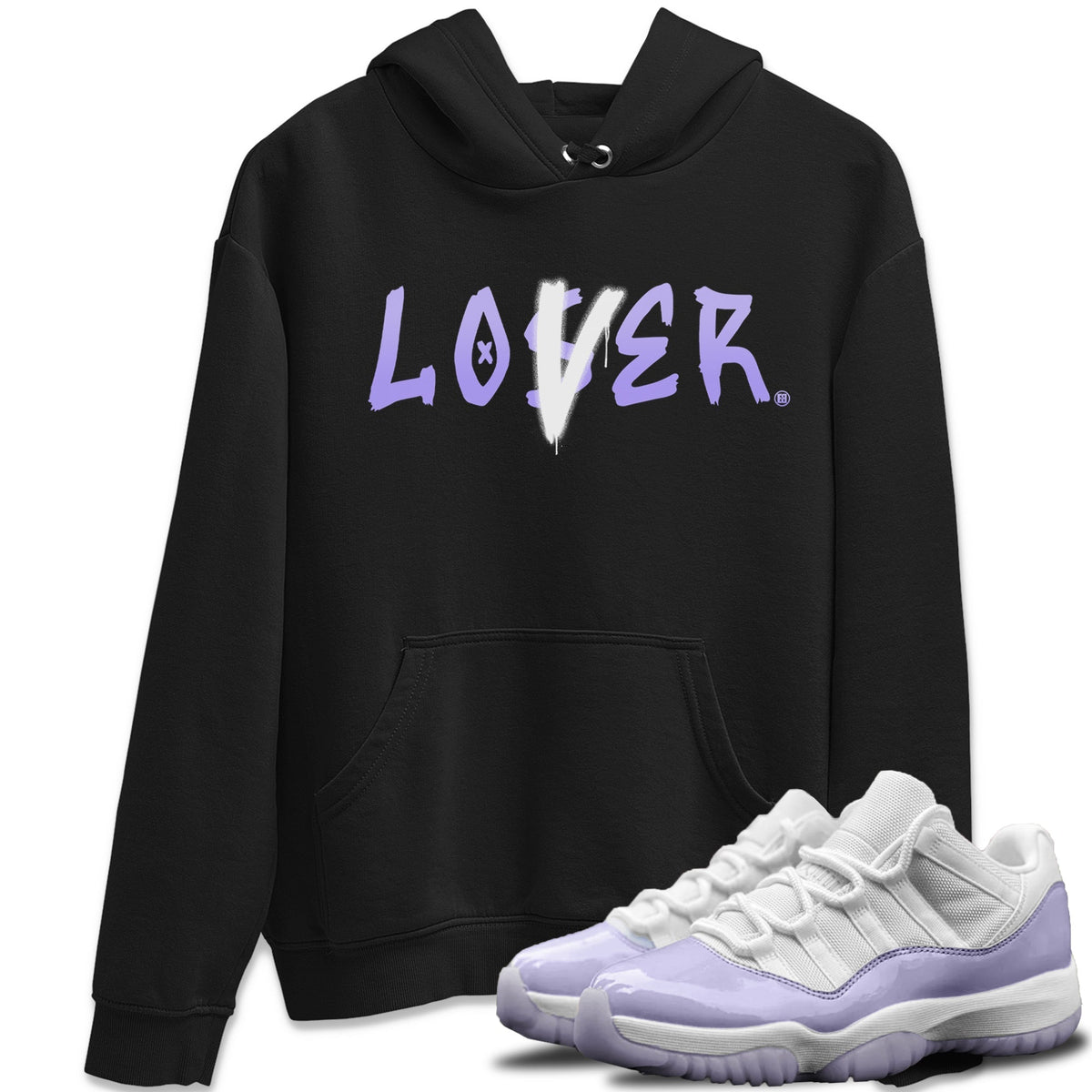 Jordan 11 Pure Violet Sneaker Matching T-Shirt Loser Lover Sneaker Tees Jordan 11 Pure Violet Sneaker Release Tees Crew Neck Tees