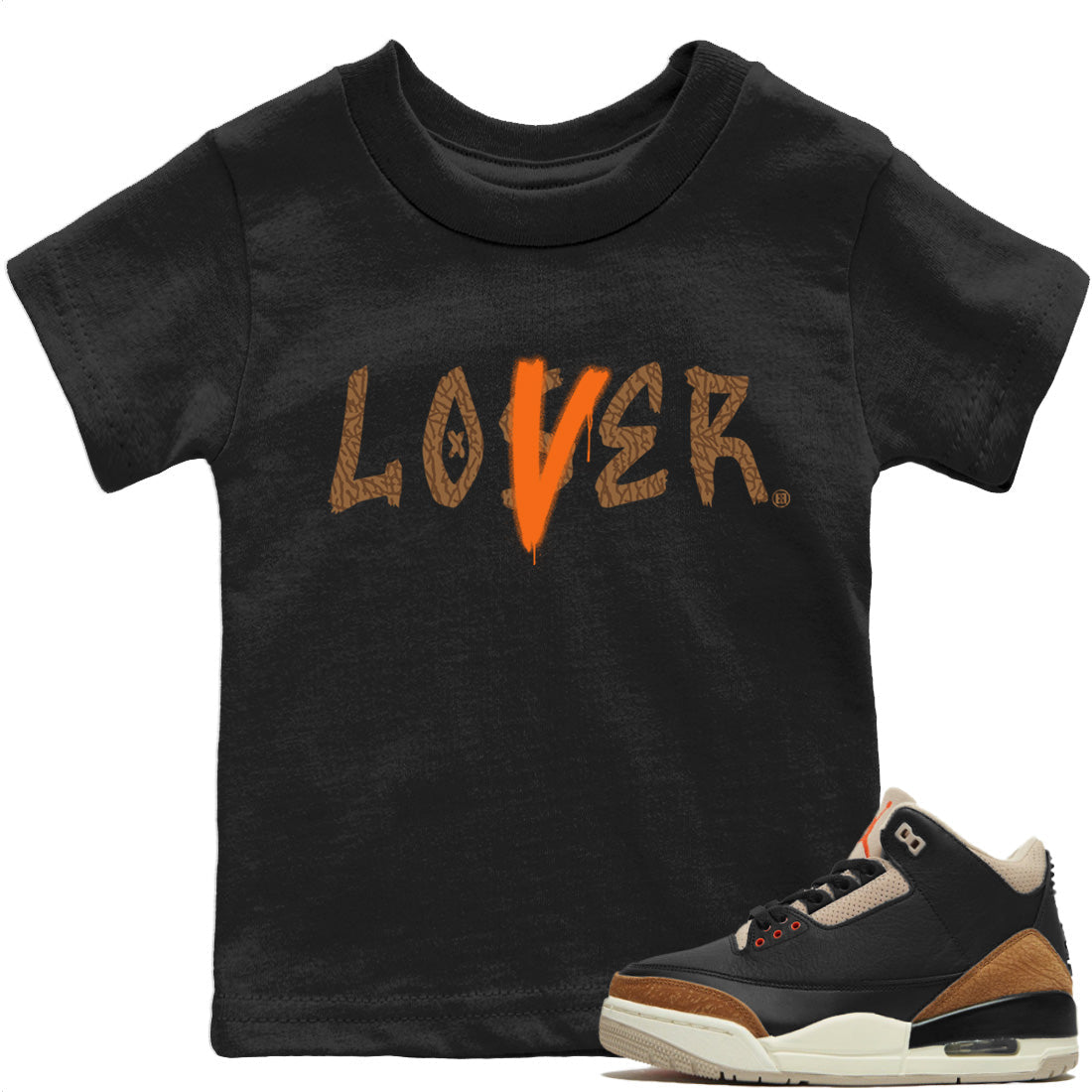 Jordan 3 Desert Elephant Sneaker Matching T-Shirt Loser Lover Sneaker Tees Jordan 3 Desert Elephant Sneaker Release Tees Kids Shirts